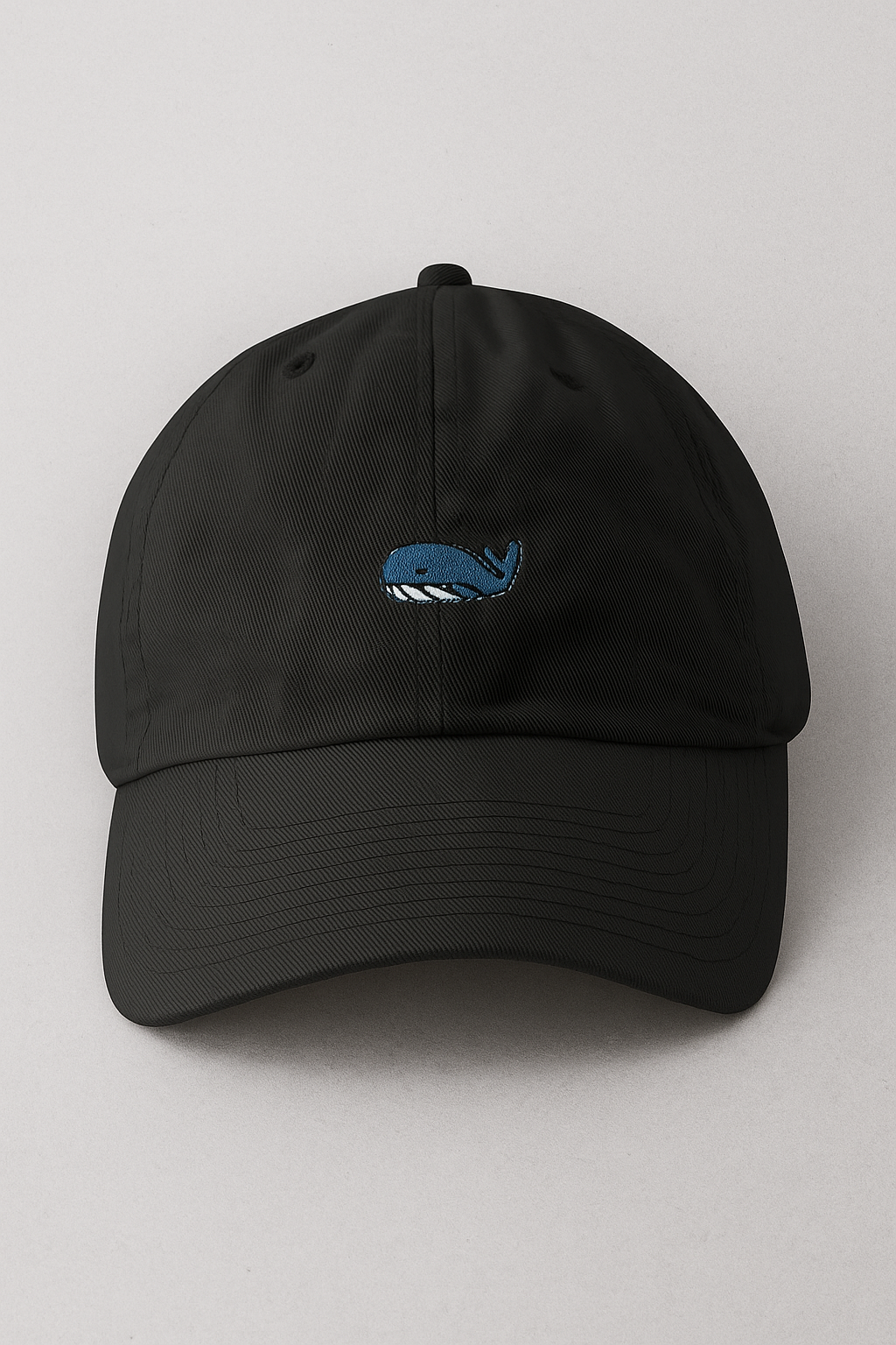 Whaley Cool | Kasket med broderet hval-motiv - Mørk sort - Whaley Cool | Kasket med broderet hval-motiv - €25 - {{ product_tags }