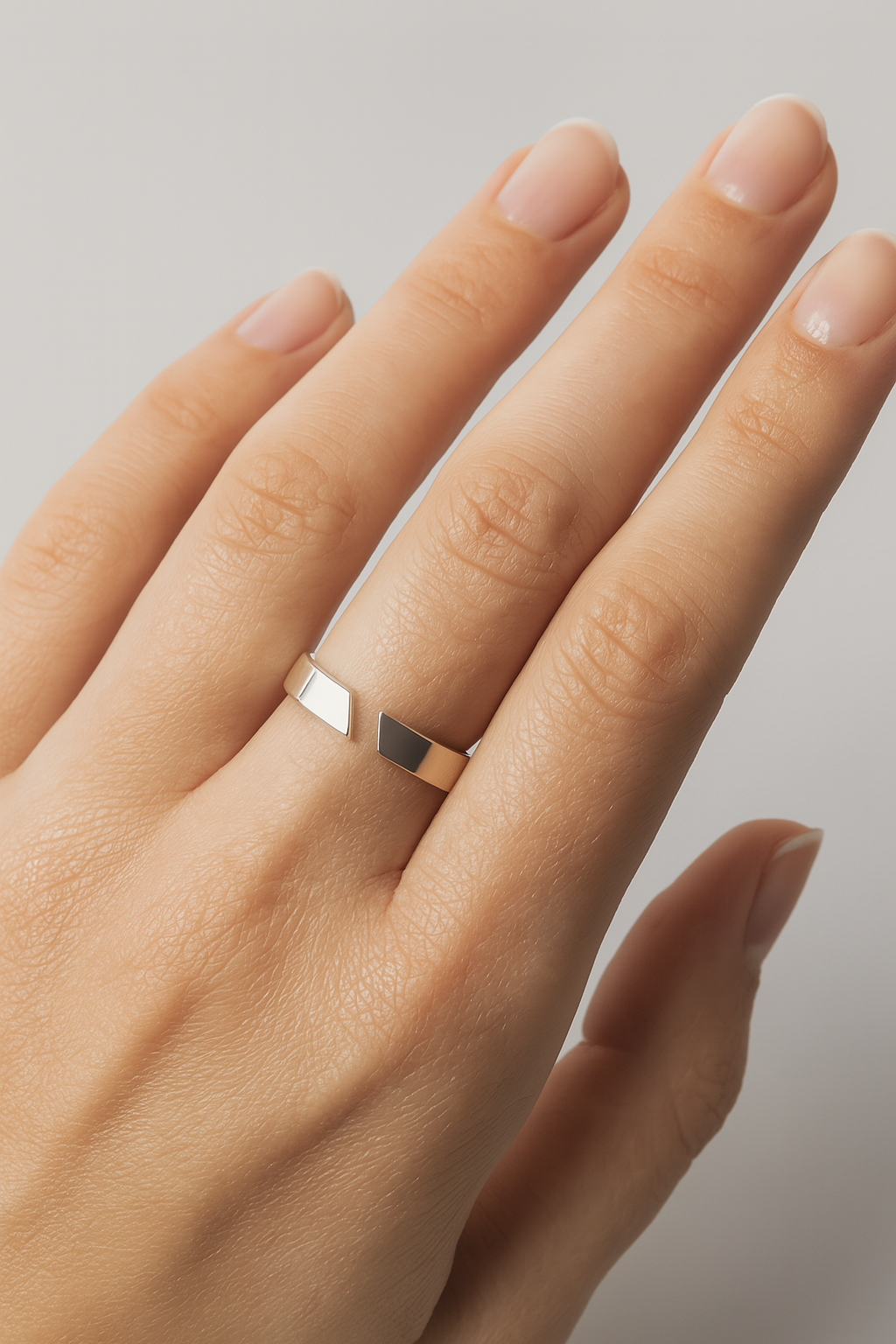 Skåret | Justerbar ring i guld/sølv - - Skåret | Justerbar ring i guld/sølv- €25 - {{ product_tags }