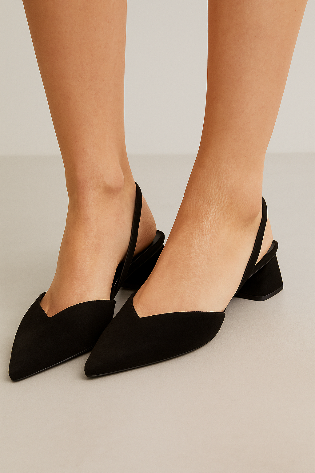 Matilda | Elegant slingback-sko med spids front og moderne blokhæl - - Matilda | Elegant slingback-sko med spids front og moderne blokhæl - €25 - {{ product_tags }