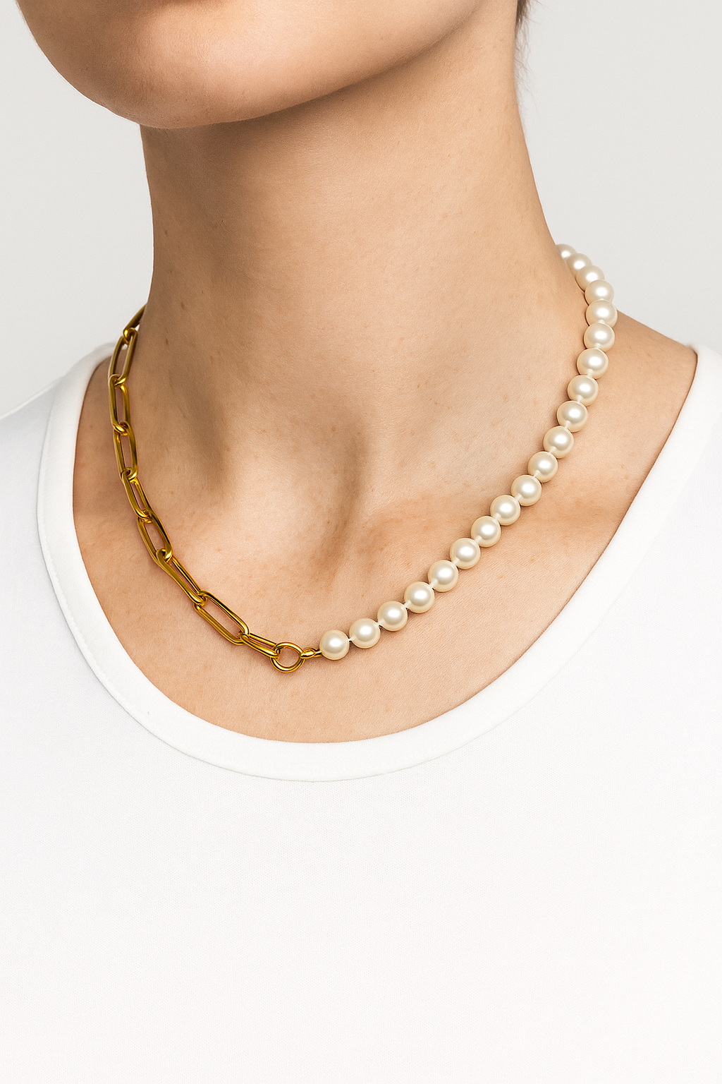 Louis | Hybrid-perlenkæde med kæde - - Louis | Hybrid-perlenkæde med kæde - €25 - {{ product_tags }