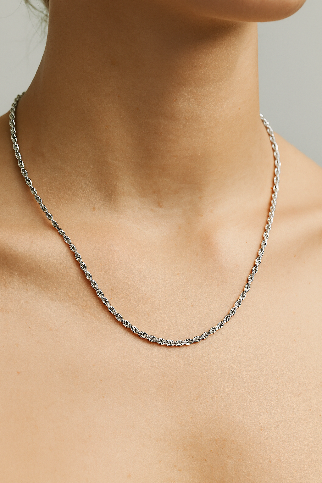Finn | Halskæde i rustfrit stål i reb - - Finn | Halskæde i rustfrit stål i reb - €25 - {{ product_tags }