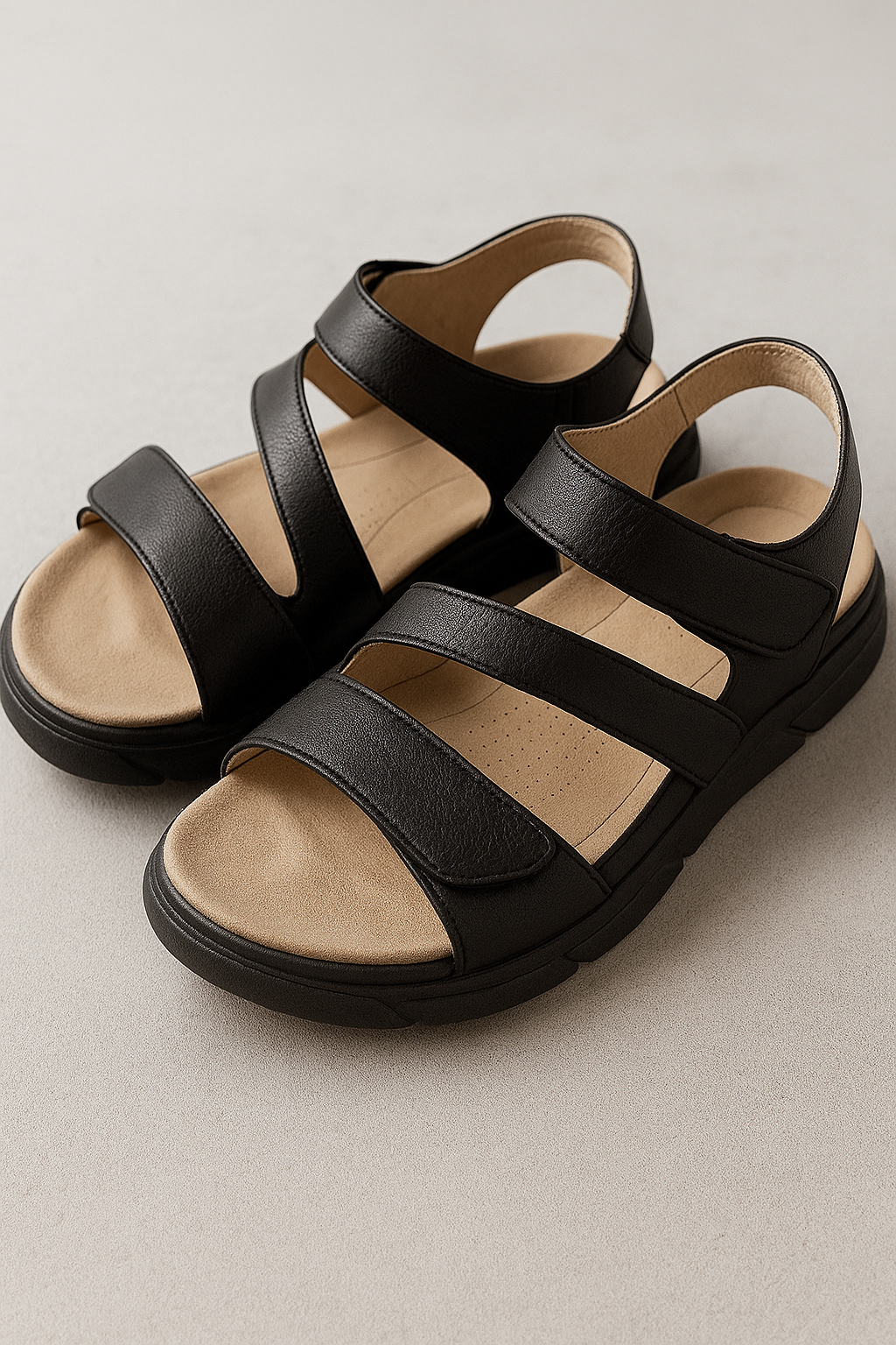 Amiyah | Komfortable damesandaler - Sort - Amiyah | Komfortable damesandaler - €25 - {{ product_tags }