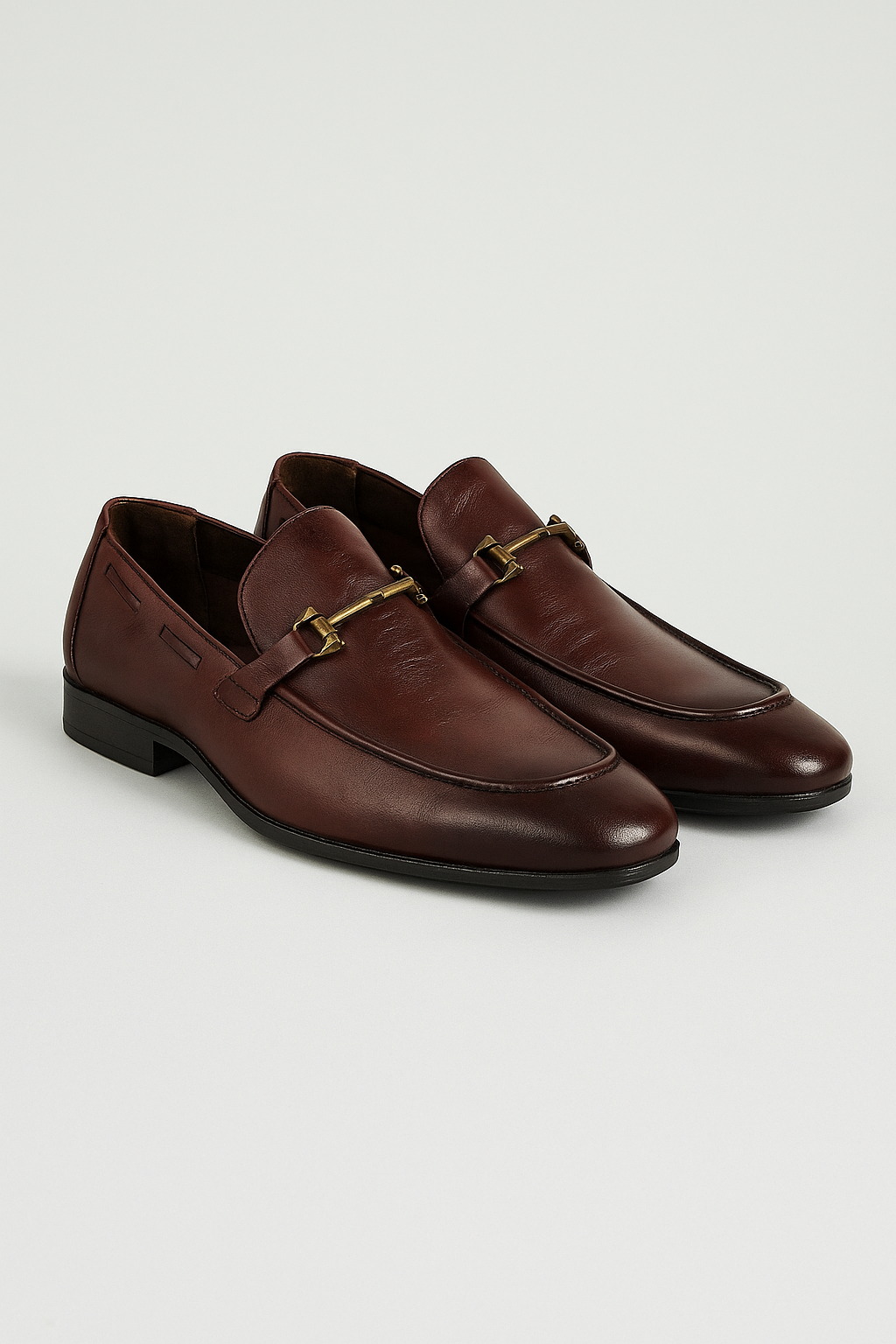 Gavin| Herre Klassiske Læderloafers i Brun med Dekorrings - - Gavin| Herre Klassiske Læderloafers i Brun med Dekorrings - €25 - {{ product_tags }