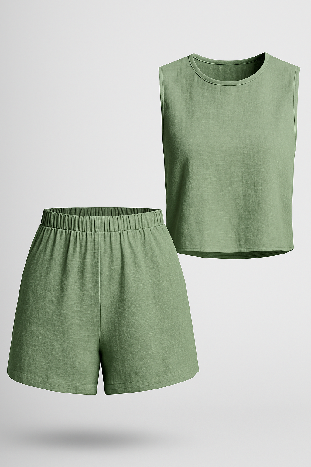 Diara | Sæt til sommer uden arme i to dele - Verde - Diara | Sæt til sommer uden arme i to dele - €25 - {{ product_tags }