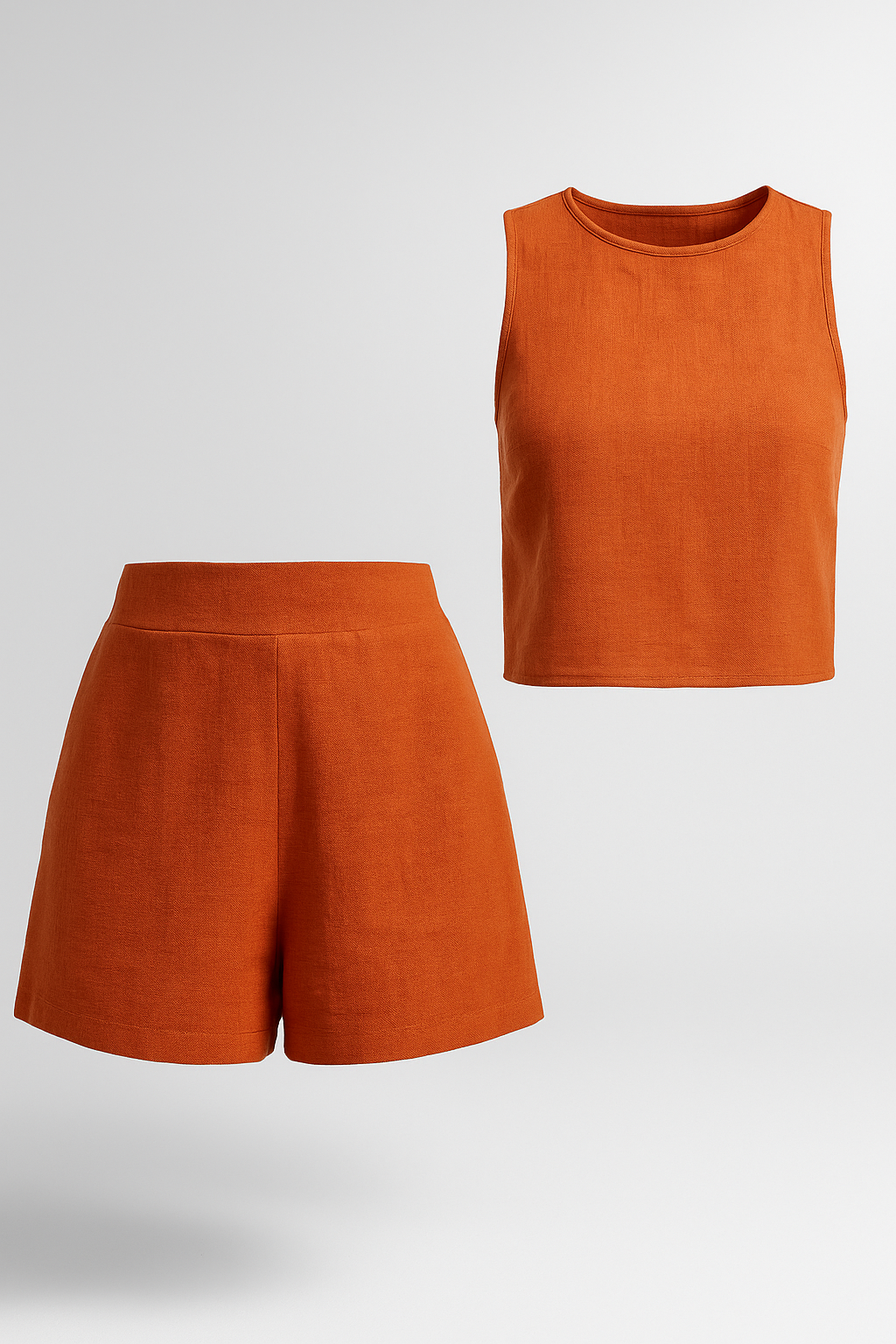 Diara | Sæt til sommer uden arme i to dele - Arancione - Diara | Sæt til sommer uden arme i to dele - €25 - {{ product_tags }