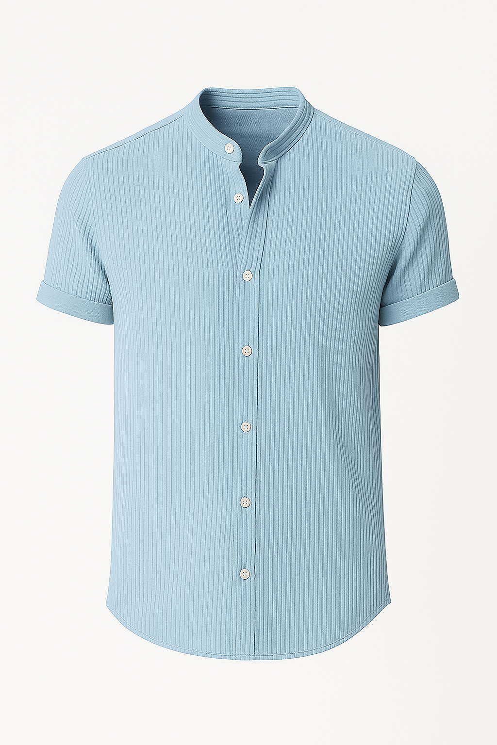 Aiden | Kortærmet herrebluse i bomuld – Åndbar, elegant og alsidig - Blå - Aiden | Kortærmet herrebluse i bomuld – Åndbar, elegant og alsidig - €25 - {{ product_tags }