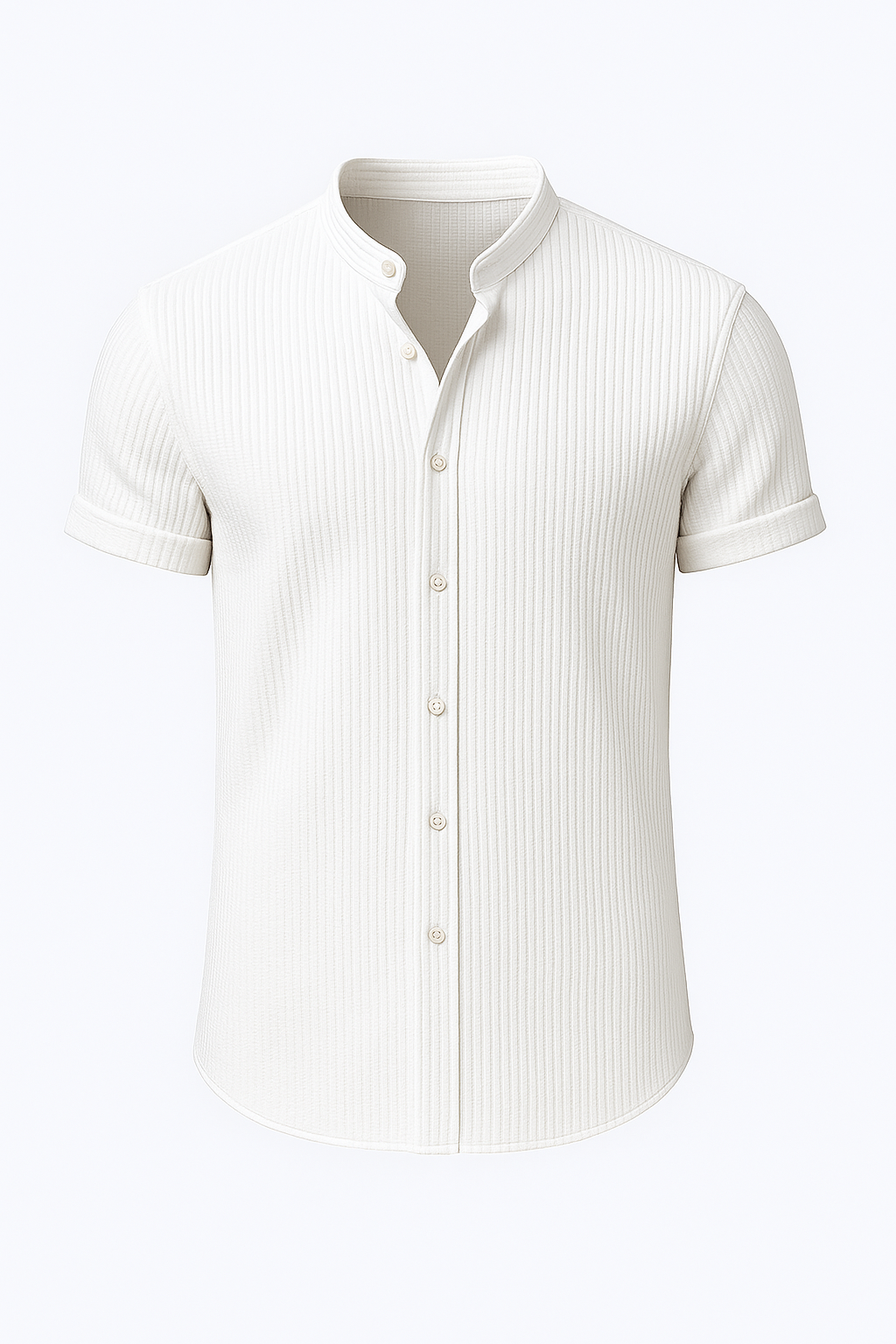 Aiden | Kortærmet herrebluse i bomuld – Åndbar, elegant og alsidig - Hvid - Aiden | Kortærmet herrebluse i bomuld – Åndbar, elegant og alsidig - €25 - {{ product_tags }