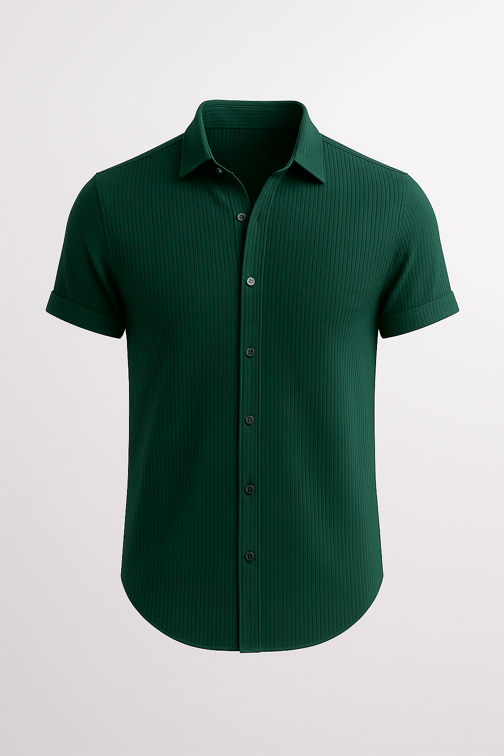 Aiden | Kortærmet herrebluse i bomuld – Åndbar, elegant og alsidig - Grøn - Aiden | Kortærmet herrebluse i bomuld – Åndbar, elegant og alsidig - €25 - {{ product_tags }