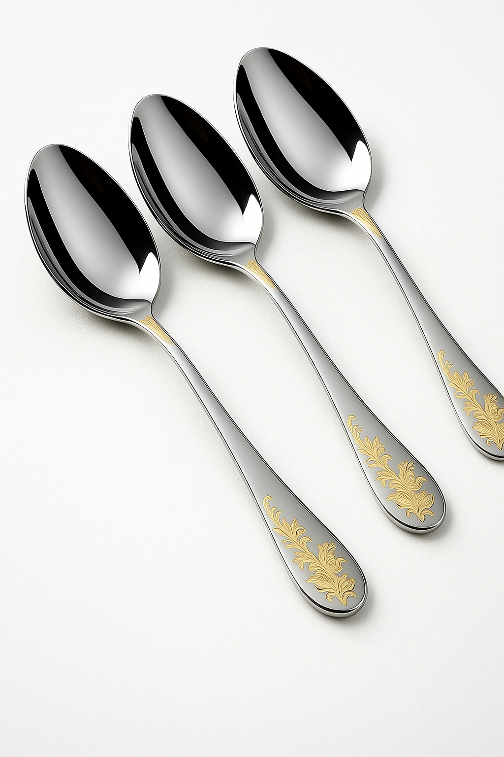 RoyalGold | Luksus Bestekset - Elegant middag - 4 Stykker Diner ske - house & garden - {{ product_tags }