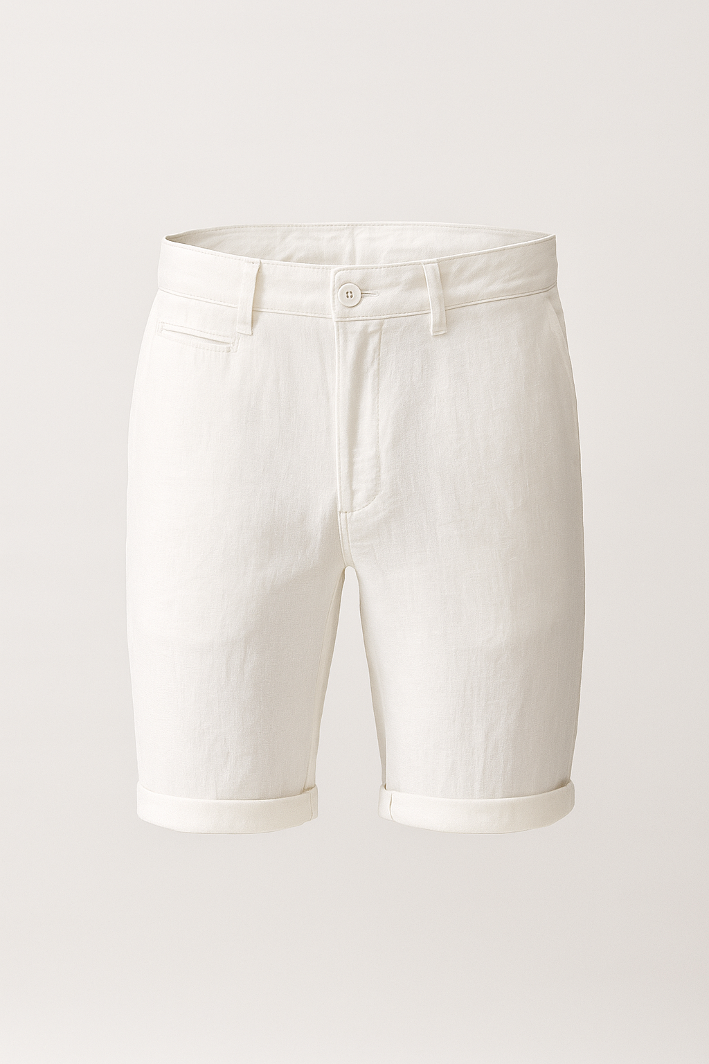 Anton | Linned Cashew-Korte med Rullet Kant - Hvid - Anton | Linned Cashew-Korte med Rullet Kant - €25 - {{ product_tags }