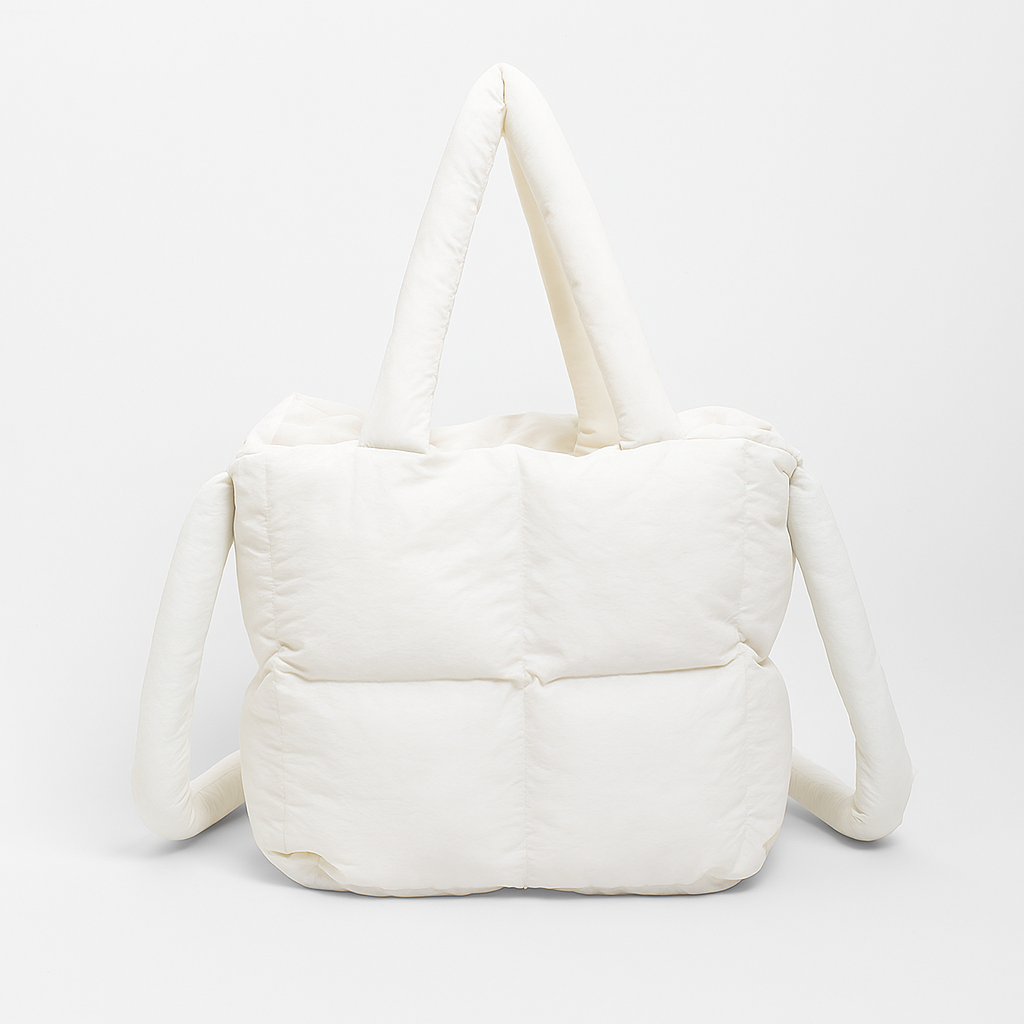 S.F.Y. | Puffer-skuldertaske - Hvid - bags - {{ product_tags }