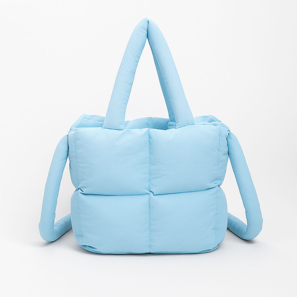 S.F.Y. | Puffer-skuldertaske - Baby blå - bags - {{ product_tags }