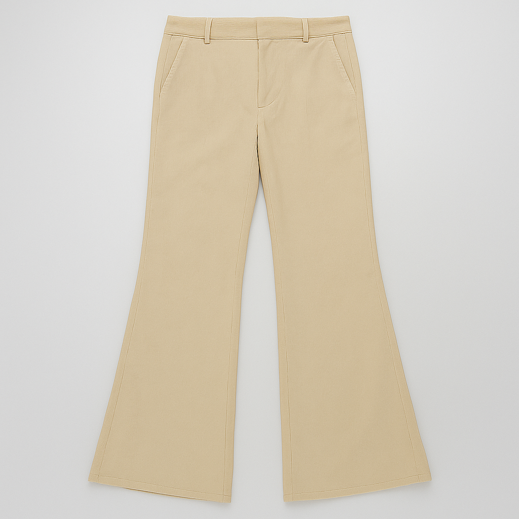 Joel | Bukser i Fløjlsribbede Med Vidde - Beige - women's fashion - {{ product_tags }