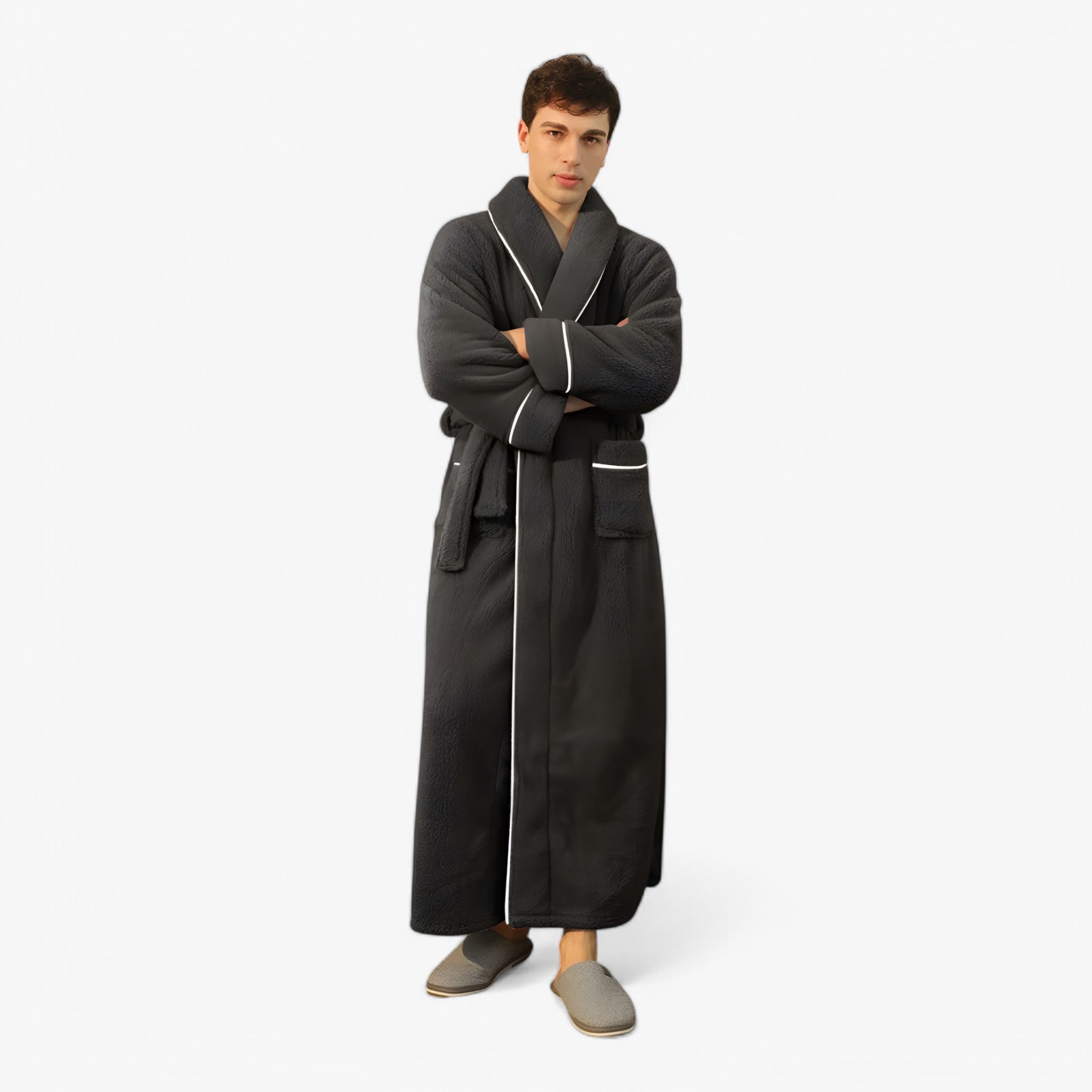 Jessy | Badekåbe - Mand sortgrå - Jessy | Badekåbe - €25 - {{ product_tags }