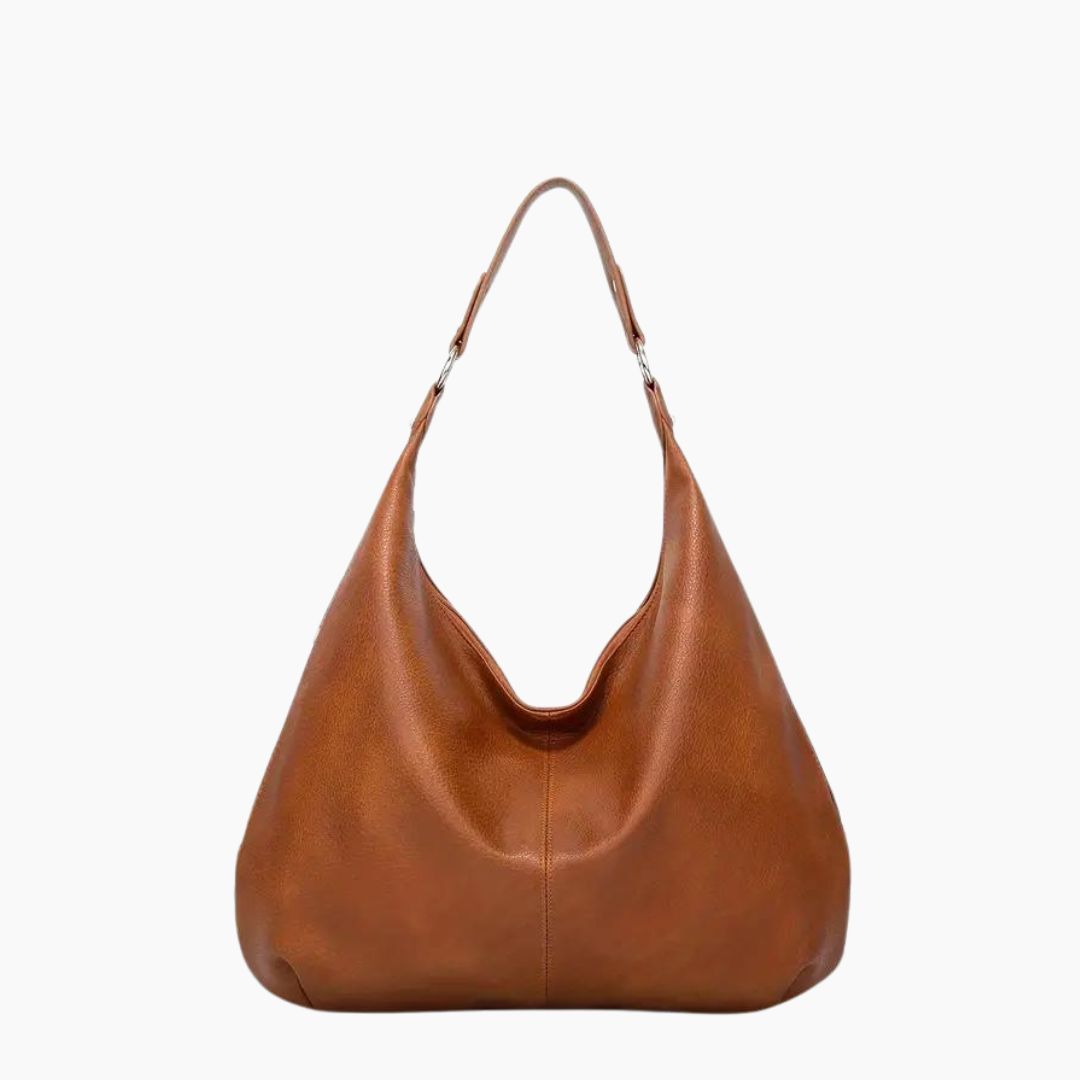 Kaia Vegansk Læder Hobo Taske - Kamelbrun - bags - {{ product_tags }