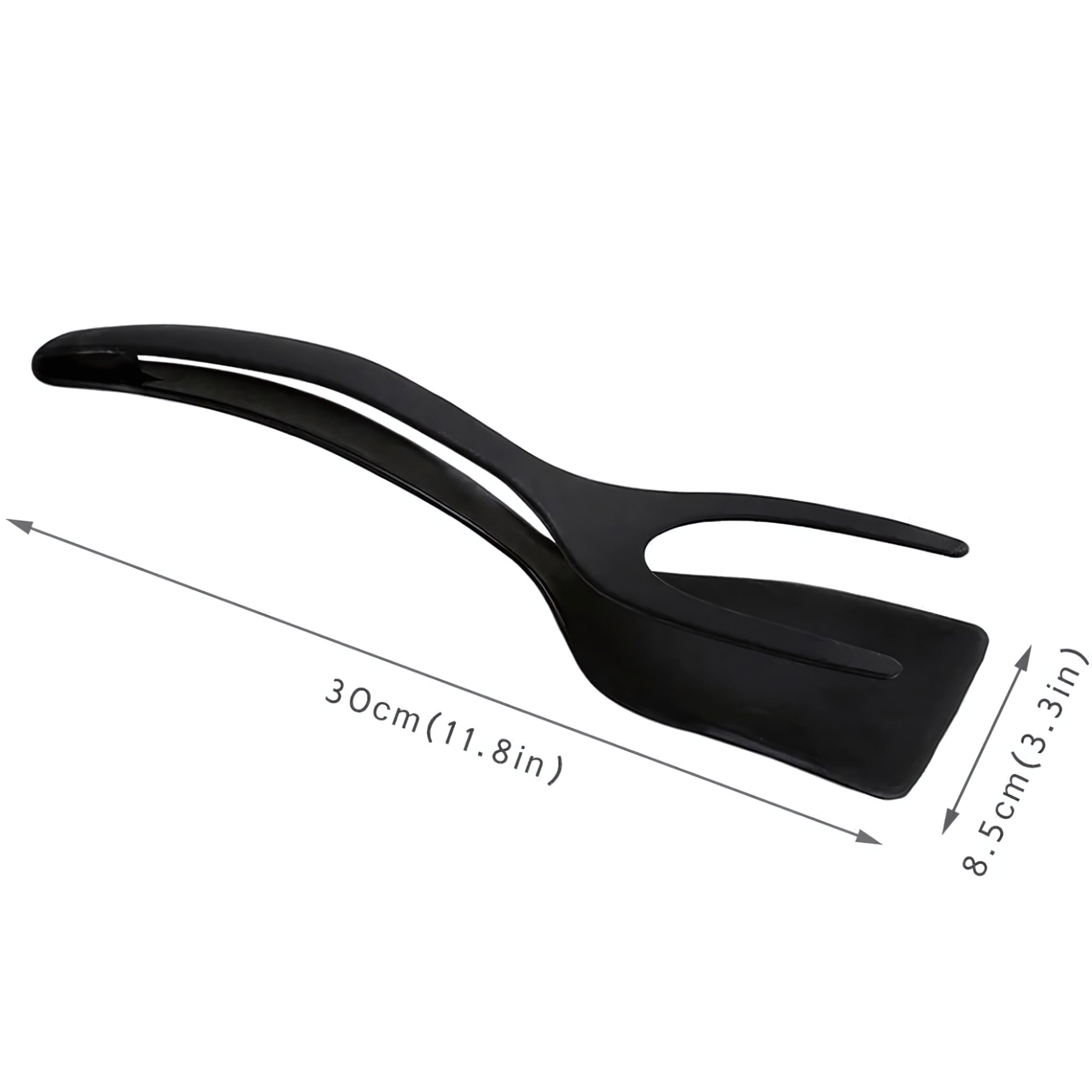 Køkkenværktøj | 2 i 1 Non-stick værktøj - Perfekt til æg og brød - Sort - house & garden - {{ product_tags }