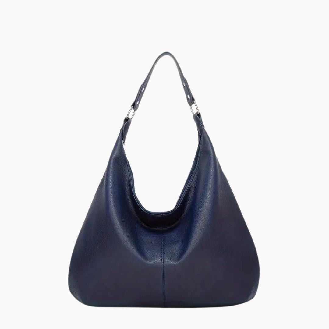 Kaia Vegansk Læder Hobo Taske - Blå - bags - {{ product_tags }