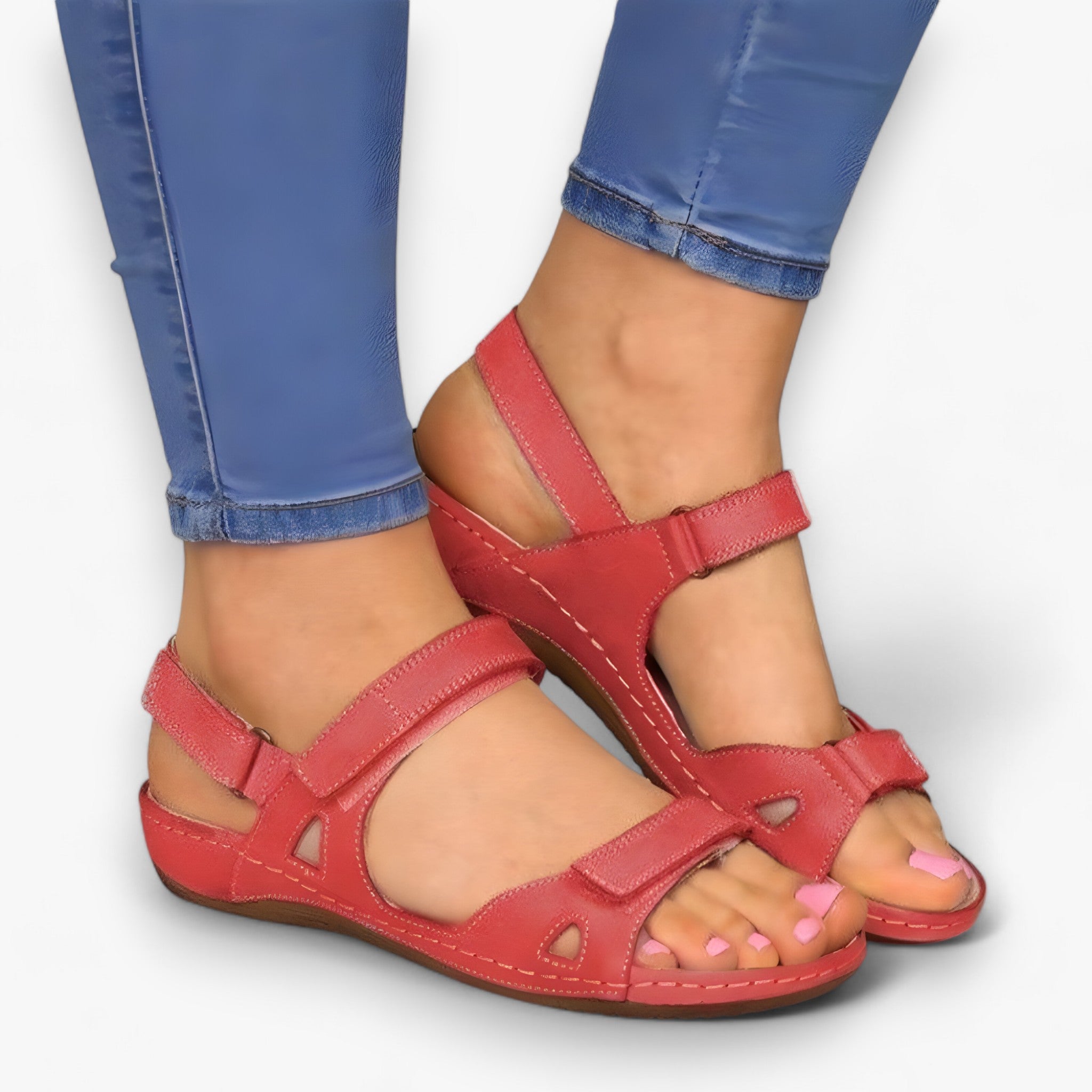 Premium™ | Ortopædiske sandaler - Rød - shoes - {{ product_tags }