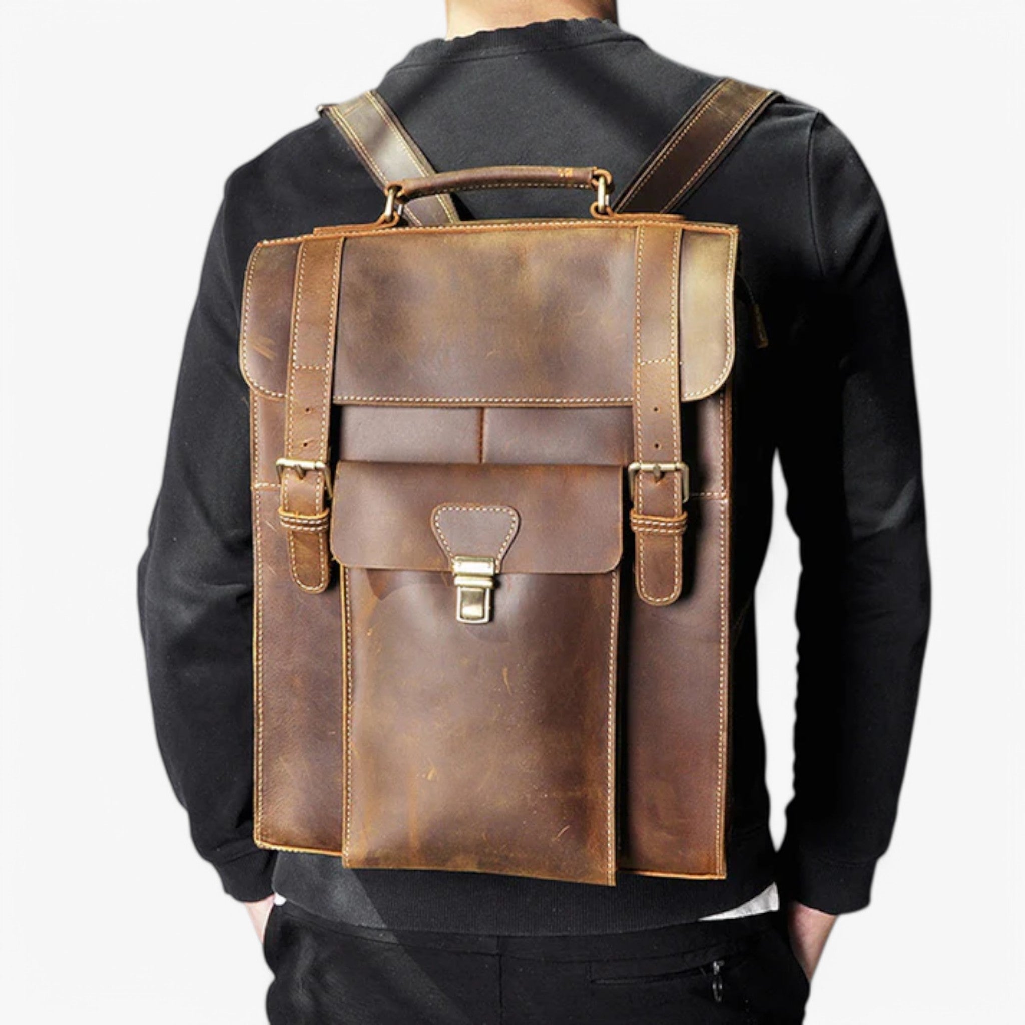 Victor | Luksus læder rygsæk og dokumentmappe - - bags - {{ product_tags }