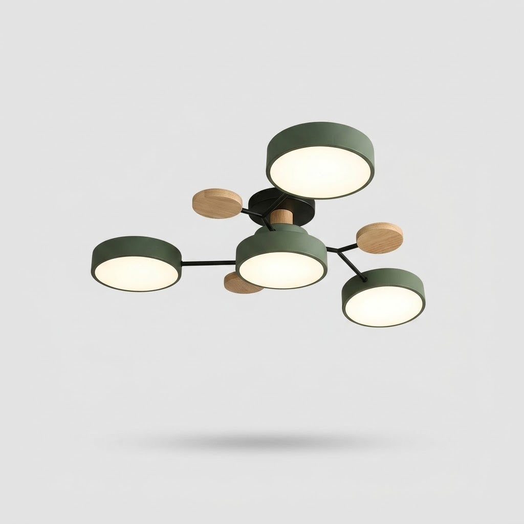 LED Loftslampe - Multi-Hoved Indbygget