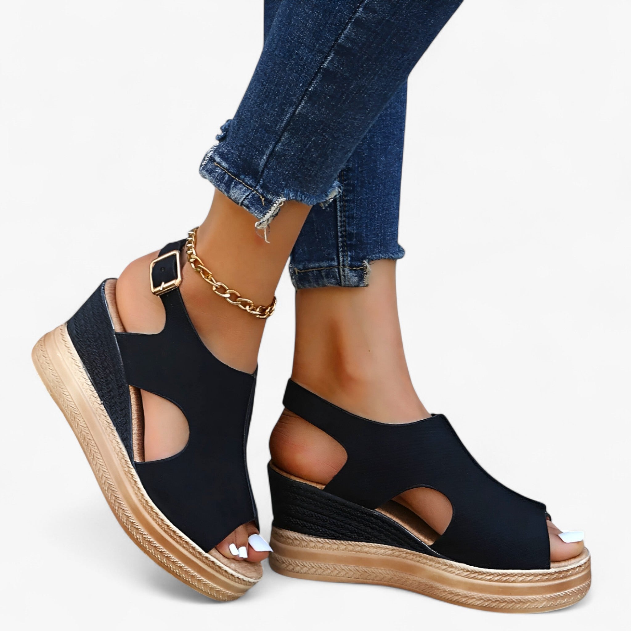 Cora | Plateausandaler - Komfortable og elegante - - Cora | Plateausandaler - Komfortable og elegante - €25 - {{ product_tags }