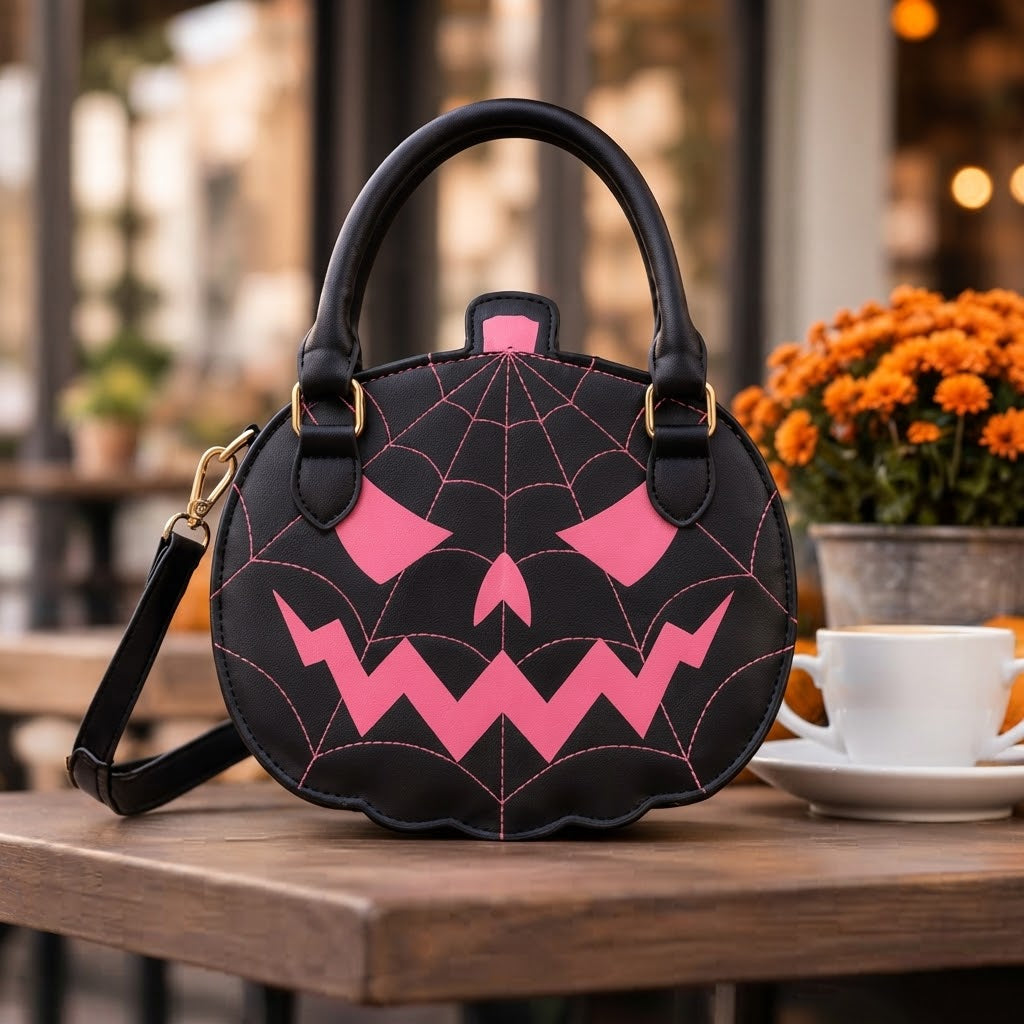 Græskar Håndtaske i Kunstlæder - Halloween Accessory