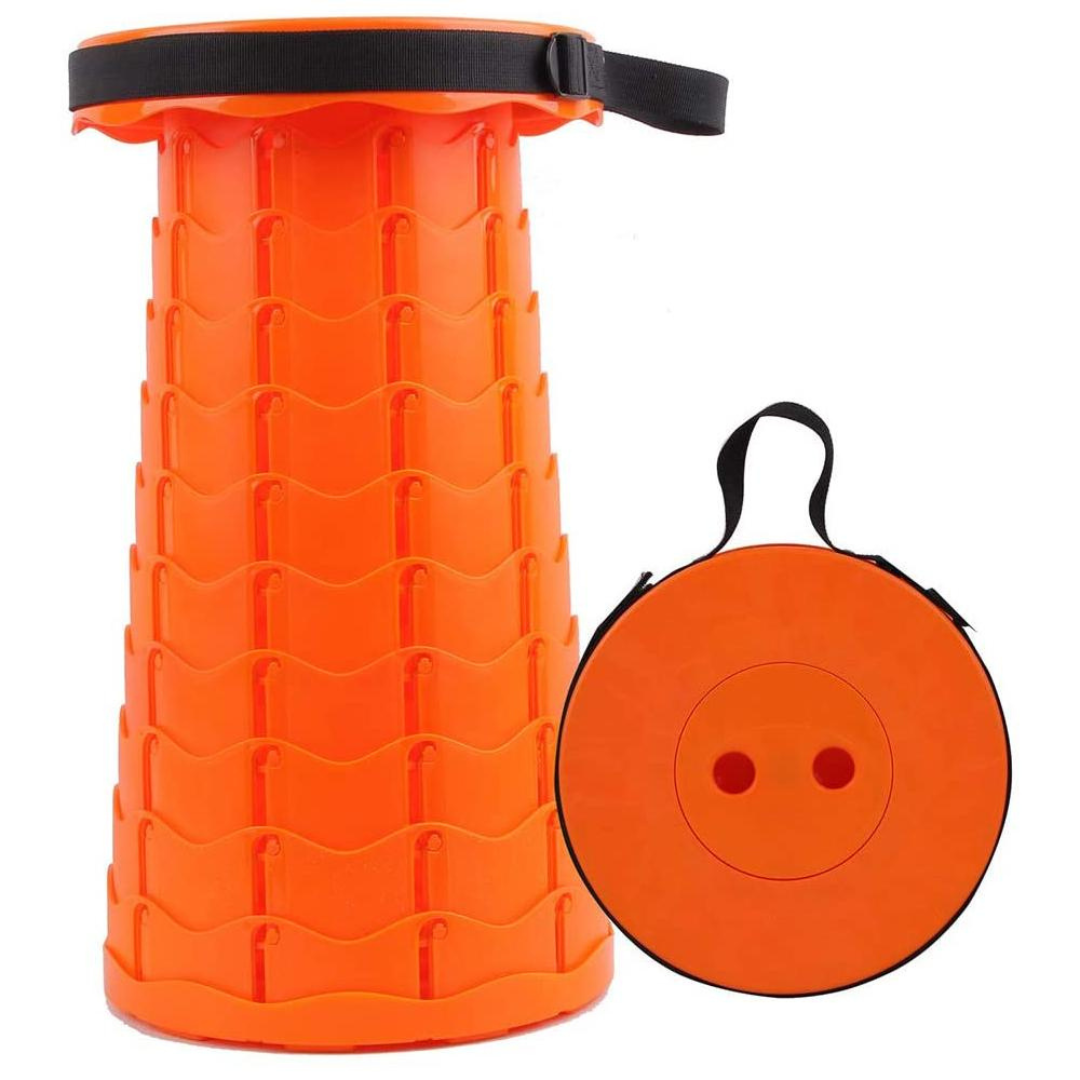 PortaFold | 2.0 Sammenklappelig taburet med 4 sædehøjder - Rene farver Orange - PortaFold | 2.0 Sammenklappelig taburet med 4 sædehøjder- €25 - {{ product_tags }