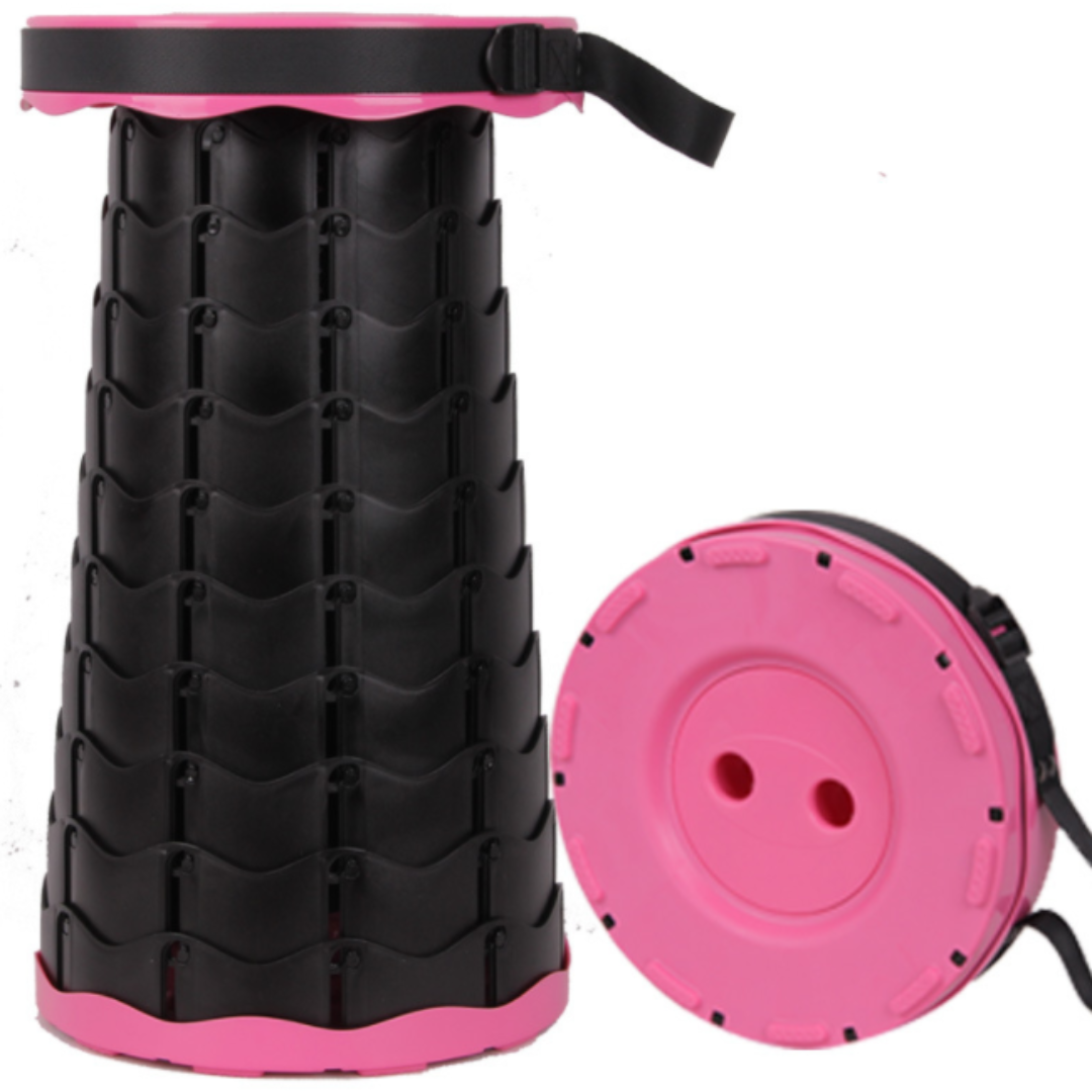 PortaFold | 2.0 Sammenklappelig taburet med 4 sædehøjder - Blandede farver Rose - house & garden - {{ product_tags }