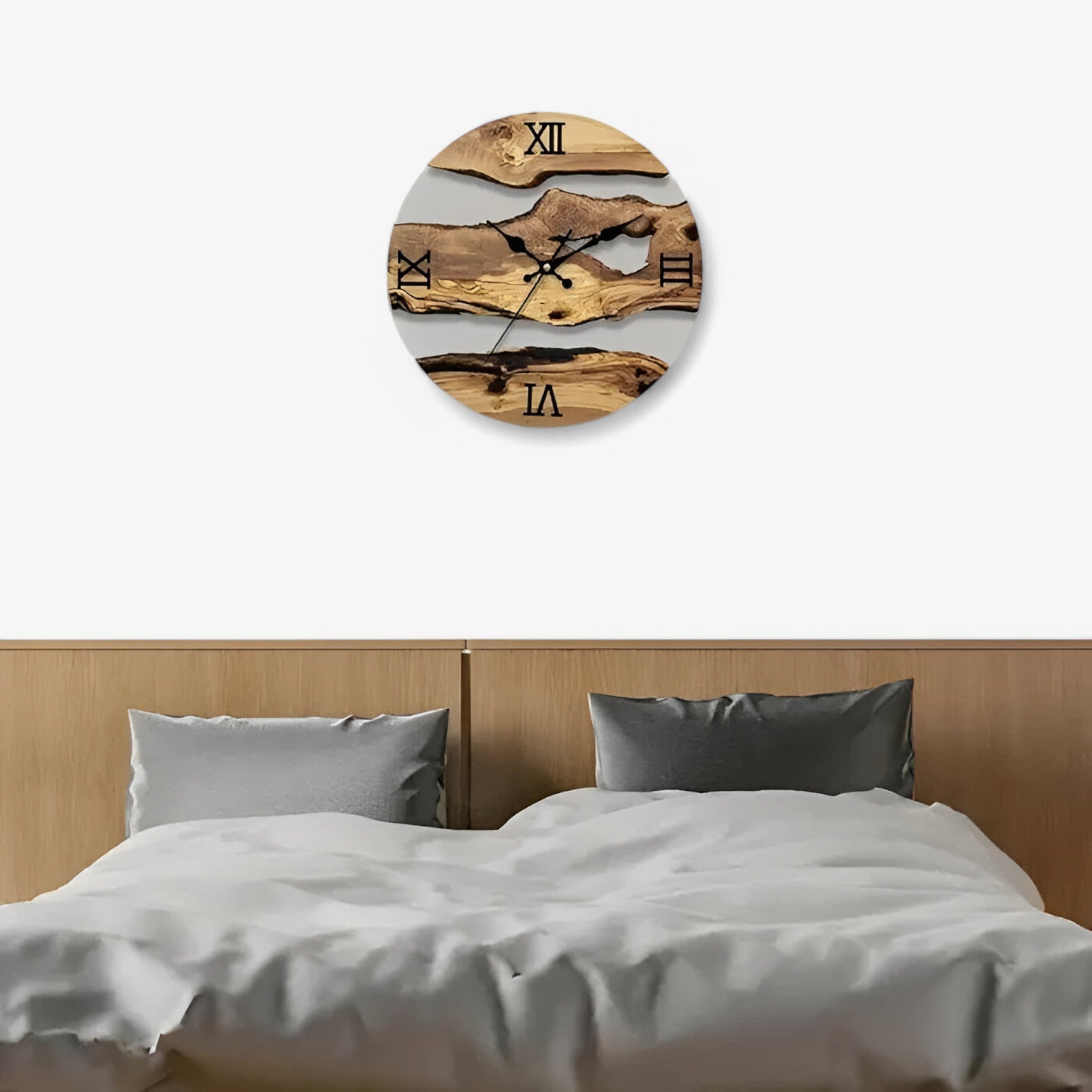 Alaric | Minimalistisk vægur med træ - - house & garden - {{ product_tags }