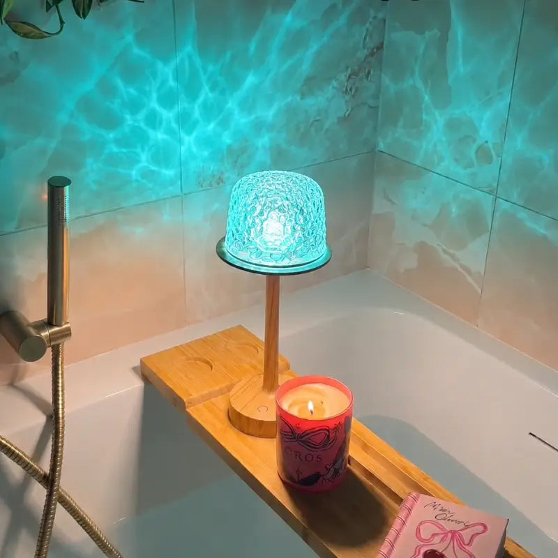 Aurora Nordlys Lampe – 2-in-1 Stemnings Bordlampe & Projektor