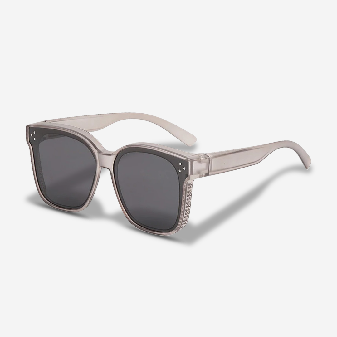 ClipShades | Stilige solbriller til brillebærere – Det perfekte solbeskyttelse til dine briller - Klassisk Grå - women's fashion - {{ product_tags }