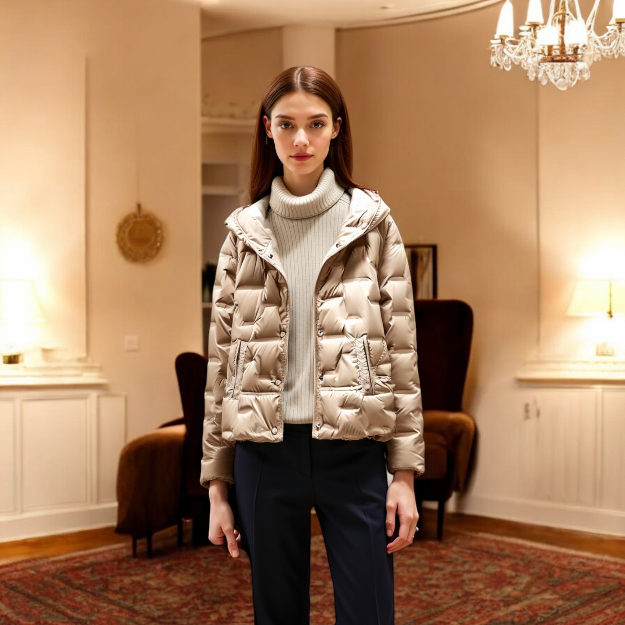 Isabel | Jakke med hætte - Blød og isoleret - - winter - {{ product_tags }