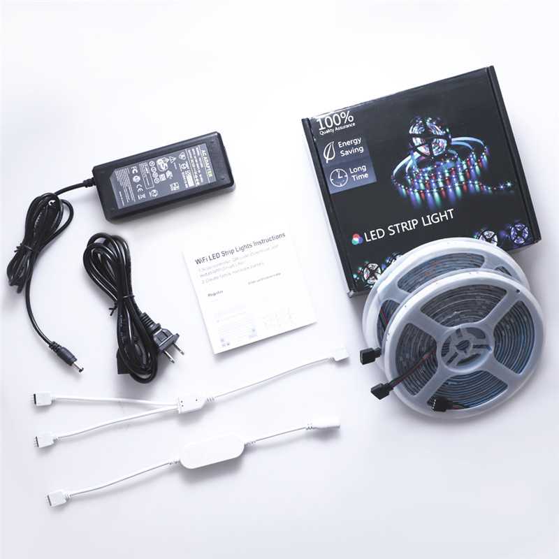 WiFi Smart RGB LED Strip Lys – 10m Vandtæt - - LED Strip Light - {{ product_tags }