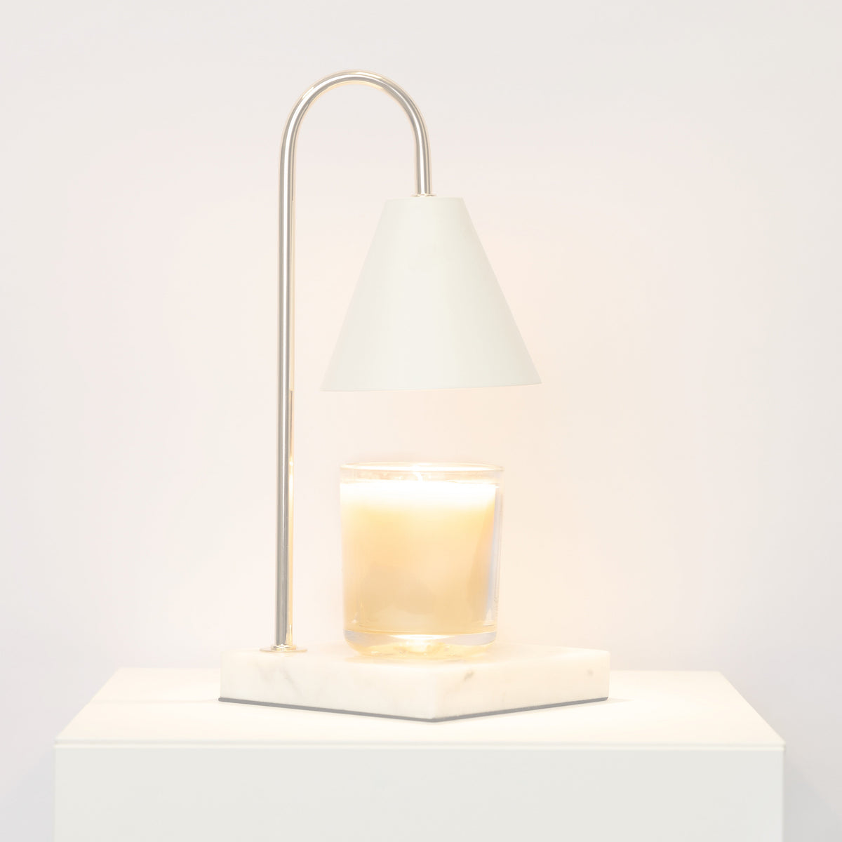 Marmor Duftlys Varmelampe - Flammefri Vokssmeltelampe med Timer - - Winter Gadgets - {{ product_tags }