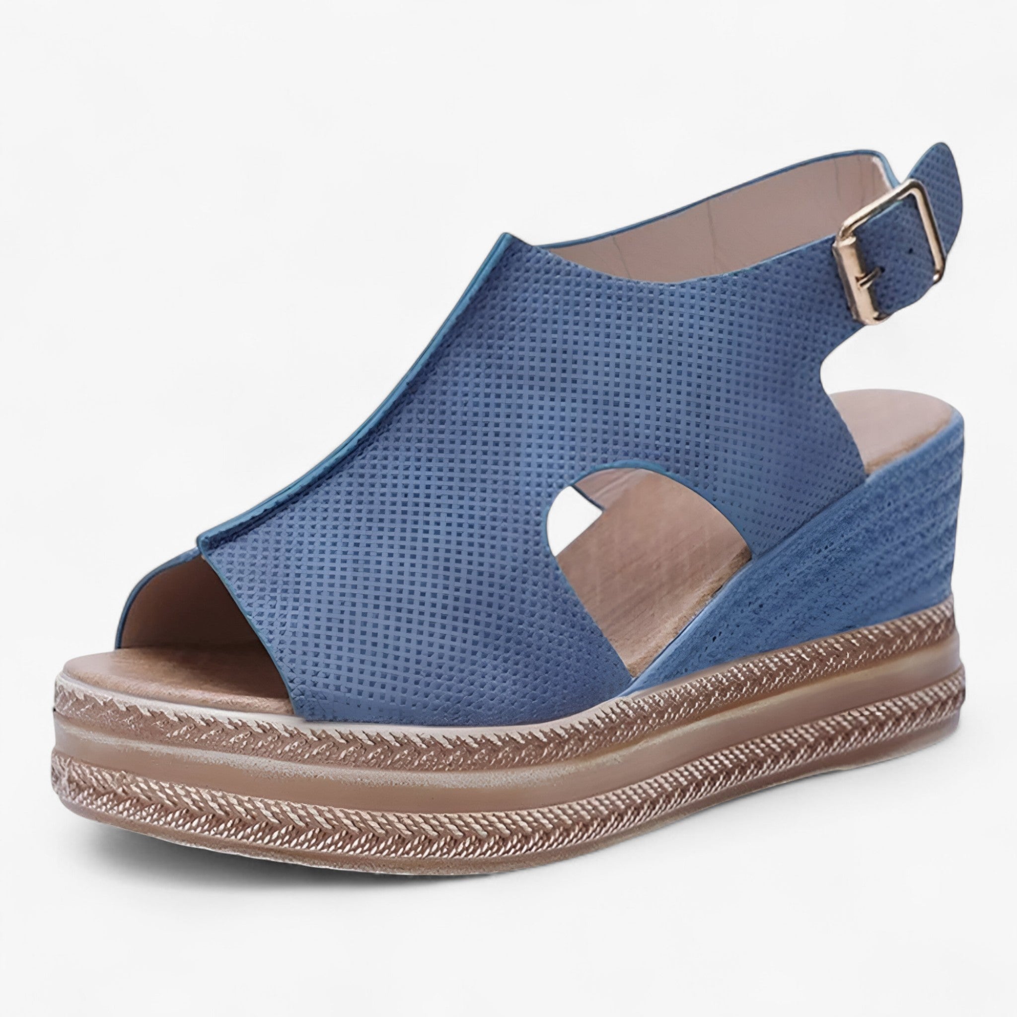 Cora | Plateausandaler - Komfortable og elegante - Blå - Cora | Plateausandaler - Komfortable og elegante - €25 - {{ product_tags }
