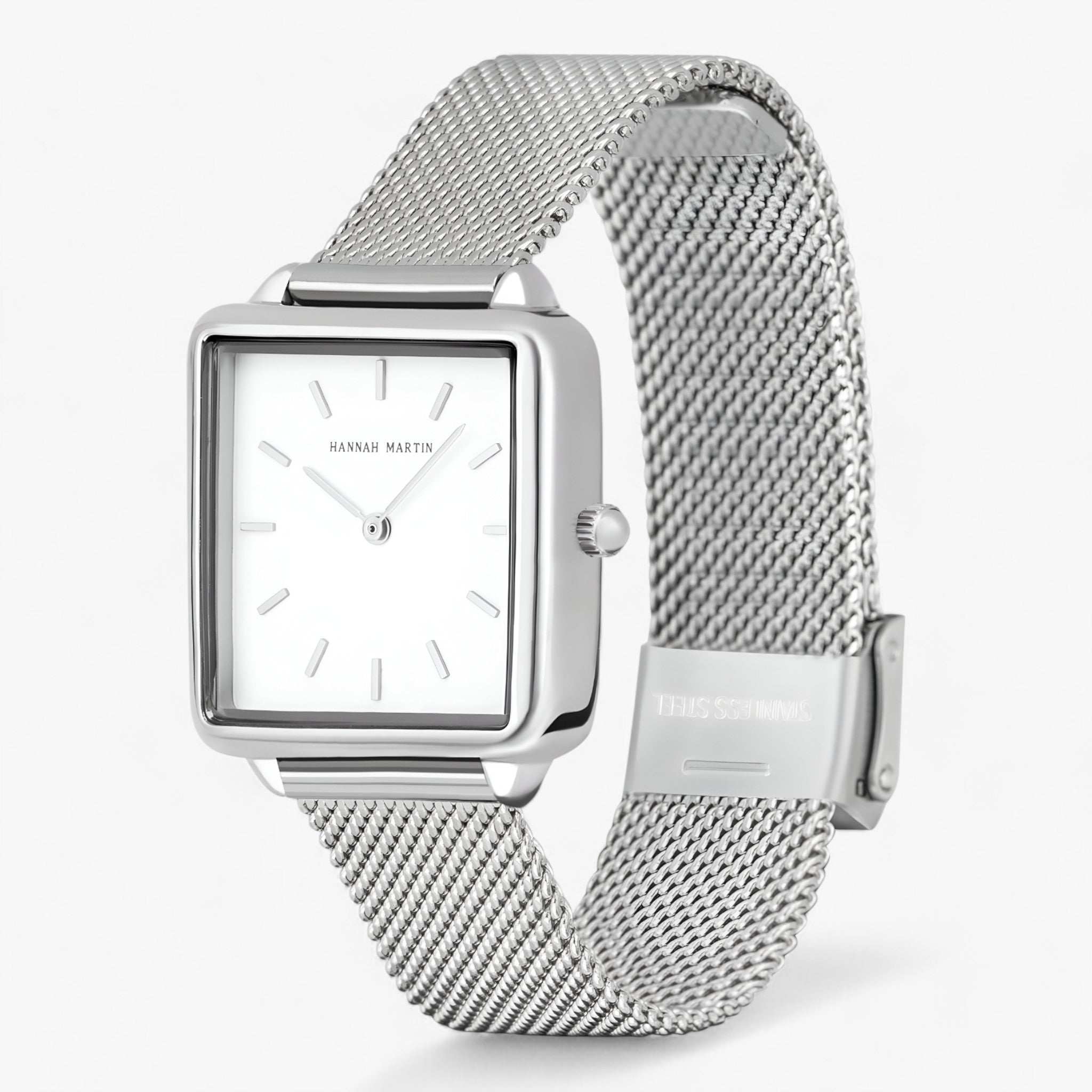 Hazel | Firkantet mesh-ur - sofistikeret i hverdagen - - watches - {{ product_tags }