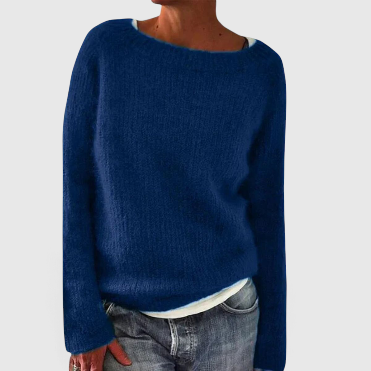 Dame Striktrøje med Afslappet Pasform - Casual Pullover