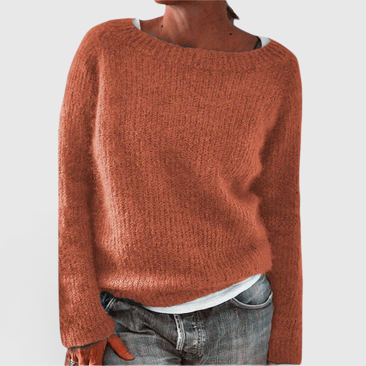 Dame Striktrøje med Afslappet Pasform - Casual Pullover
