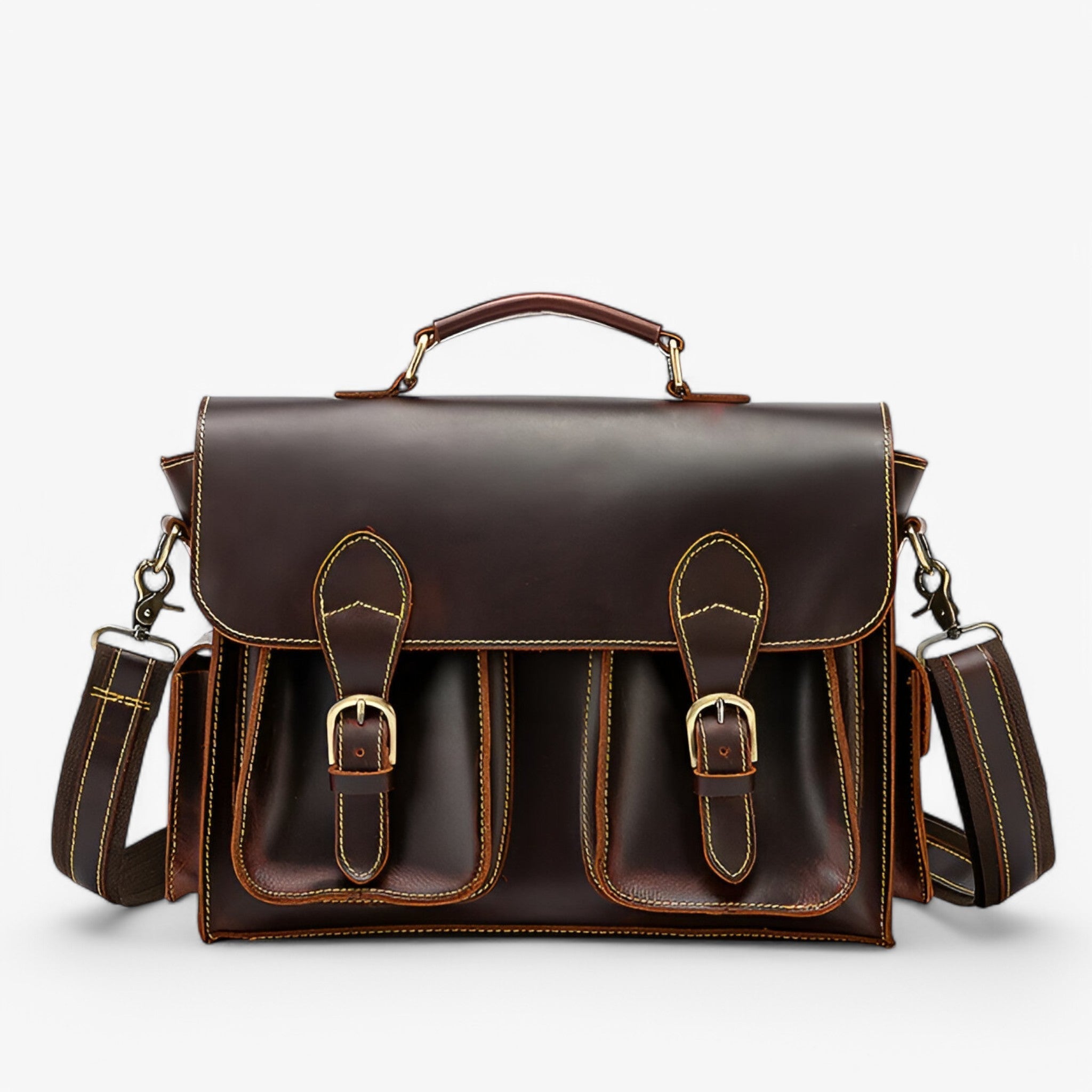 Felix | Retro lædermappe - Marron - bags - {{ product_tags }
