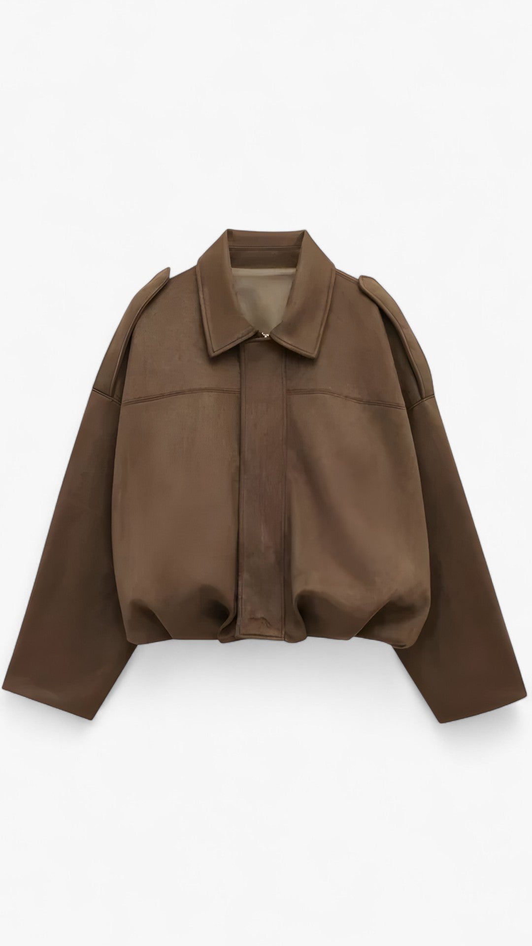 Vera | Jakke med glidelås Easy Layer - Brun - - {{ product_tags }