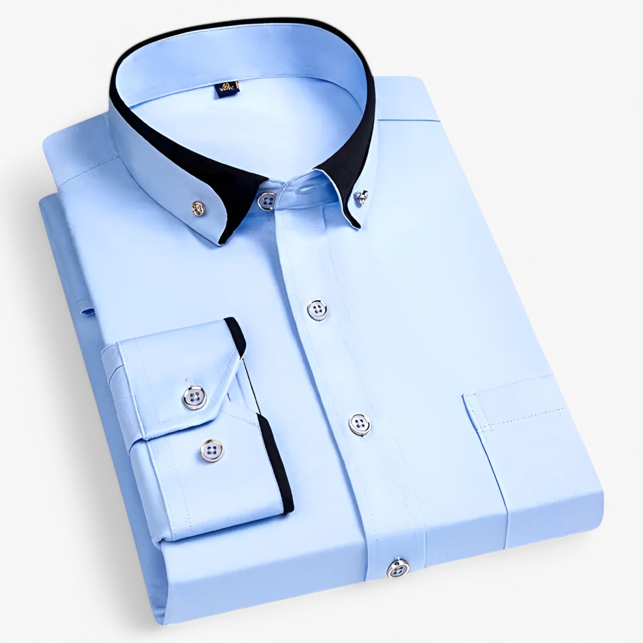 Luke | Formel skjorte - Elegant og komfortabel - Himmelblå - Luke | Formel skjorte - Elegant og komfortabel - € - {{ product_tags }