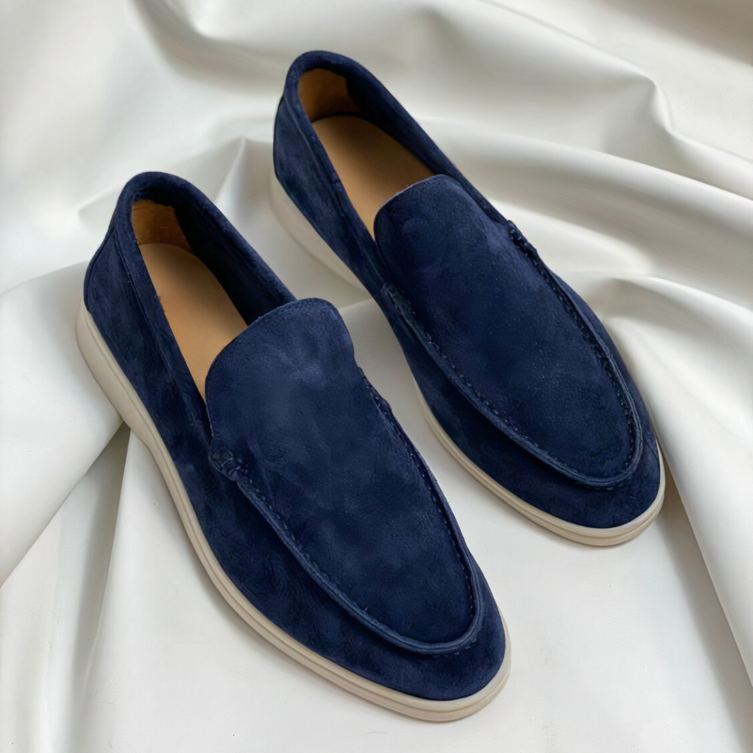 Herre Vintage Læderloafers