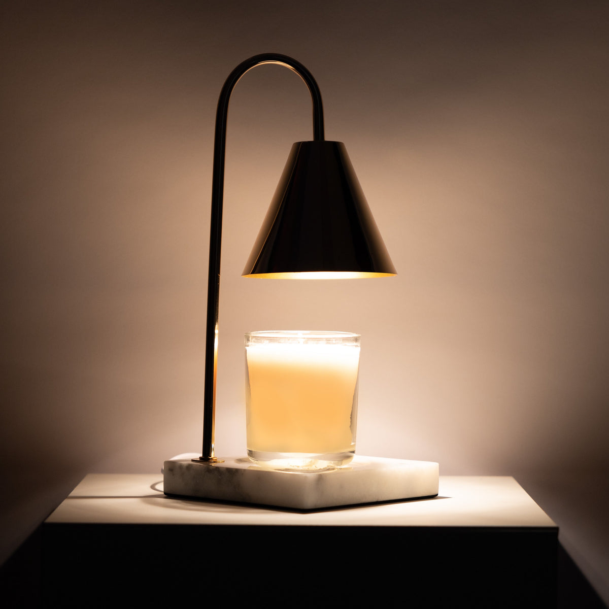 Marmor Duftlys Varmelampe - Flammefri Vokssmeltelampe med Timer - - Winter Gadgets - {{ product_tags }