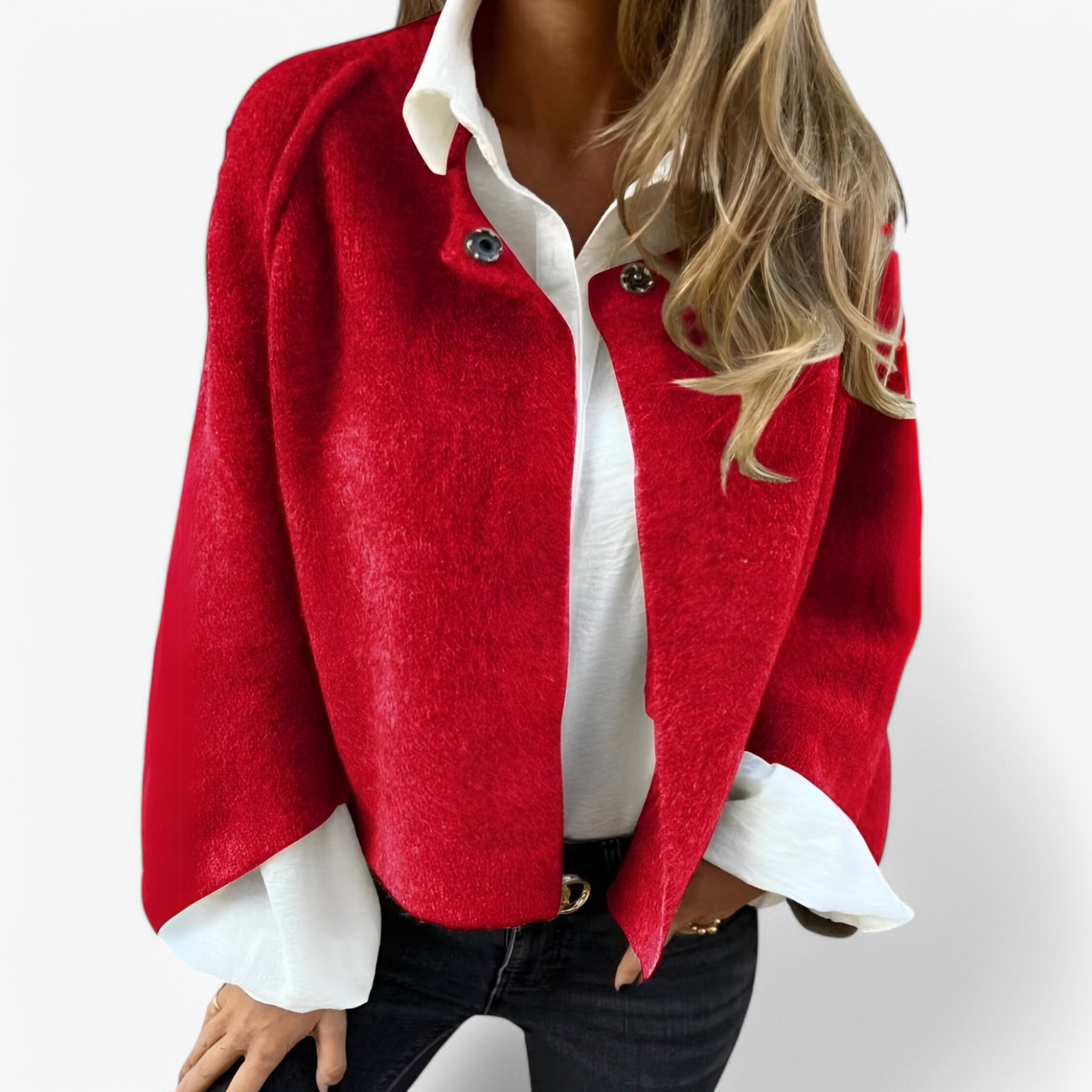 Sophia | Cashmerejakke - Blød og elegant - Rød - women's fashion - {{ product_tags }