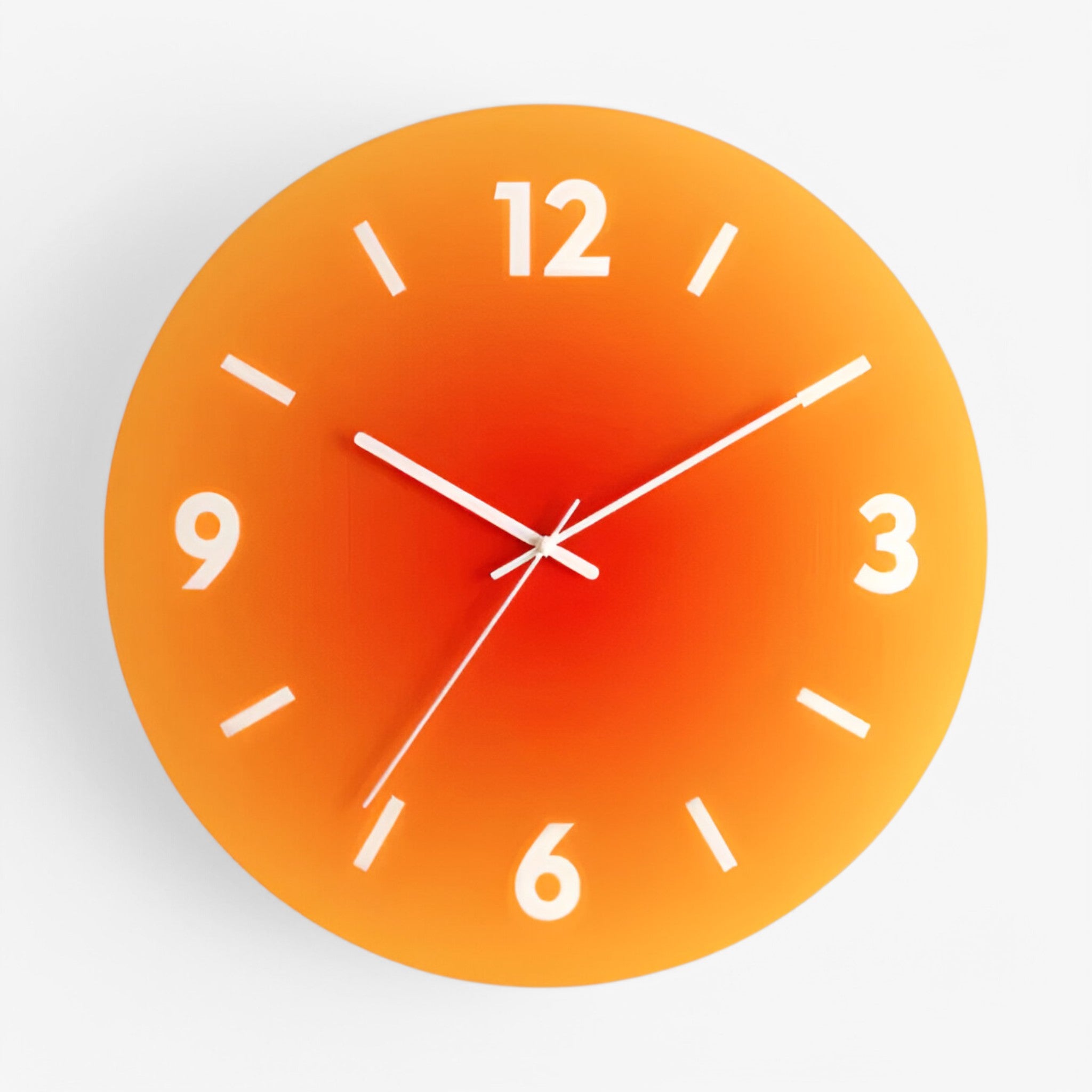Kim | Designer vægur i glas - Orange - Kim | Designer vægur i glas- €25 - {{ product_tags }
