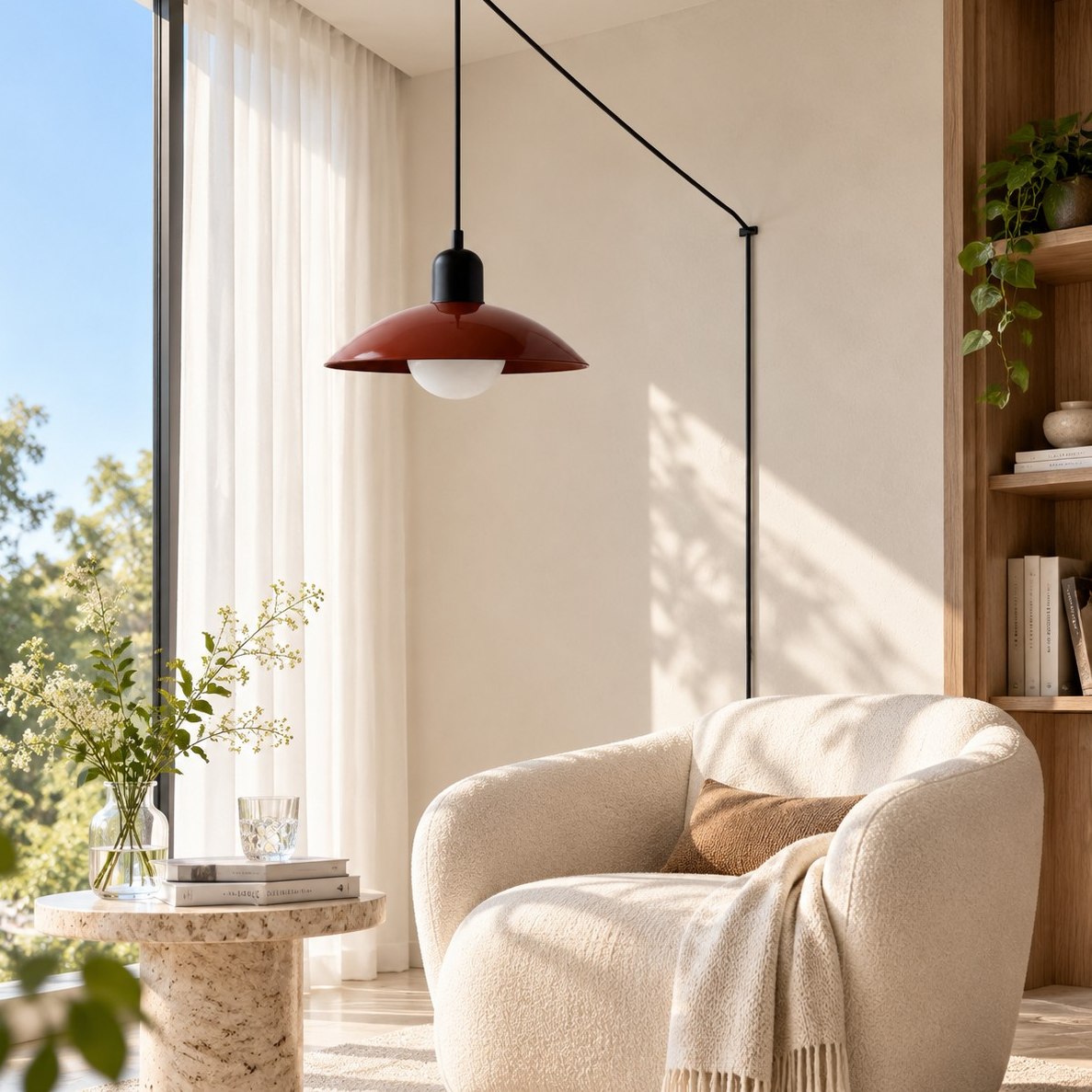 Mid Century Bauhaus Stikkontakt Pendellampe - - Home Decor - {{ product_tags }