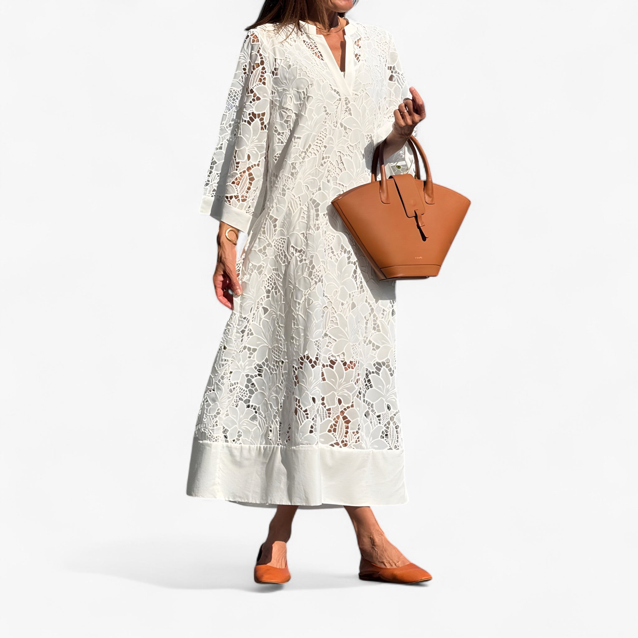 Vicky | Elegant Kjole i Blonde - - women's fashion - {{ product_tags }