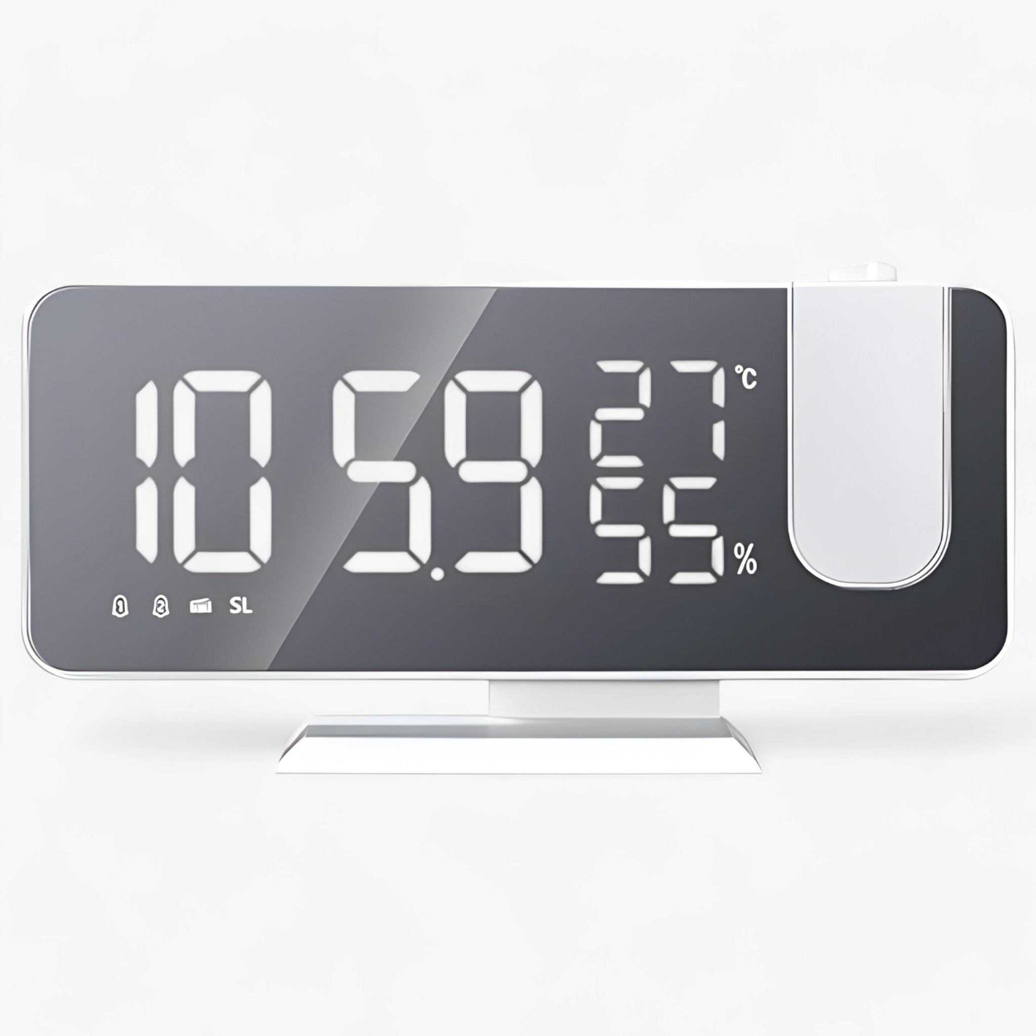Aton | Intelligent Alarmklokke - FM Radio og LED-Display med 180° Projektion af Klokken - - gadgets - {{ product_tags }