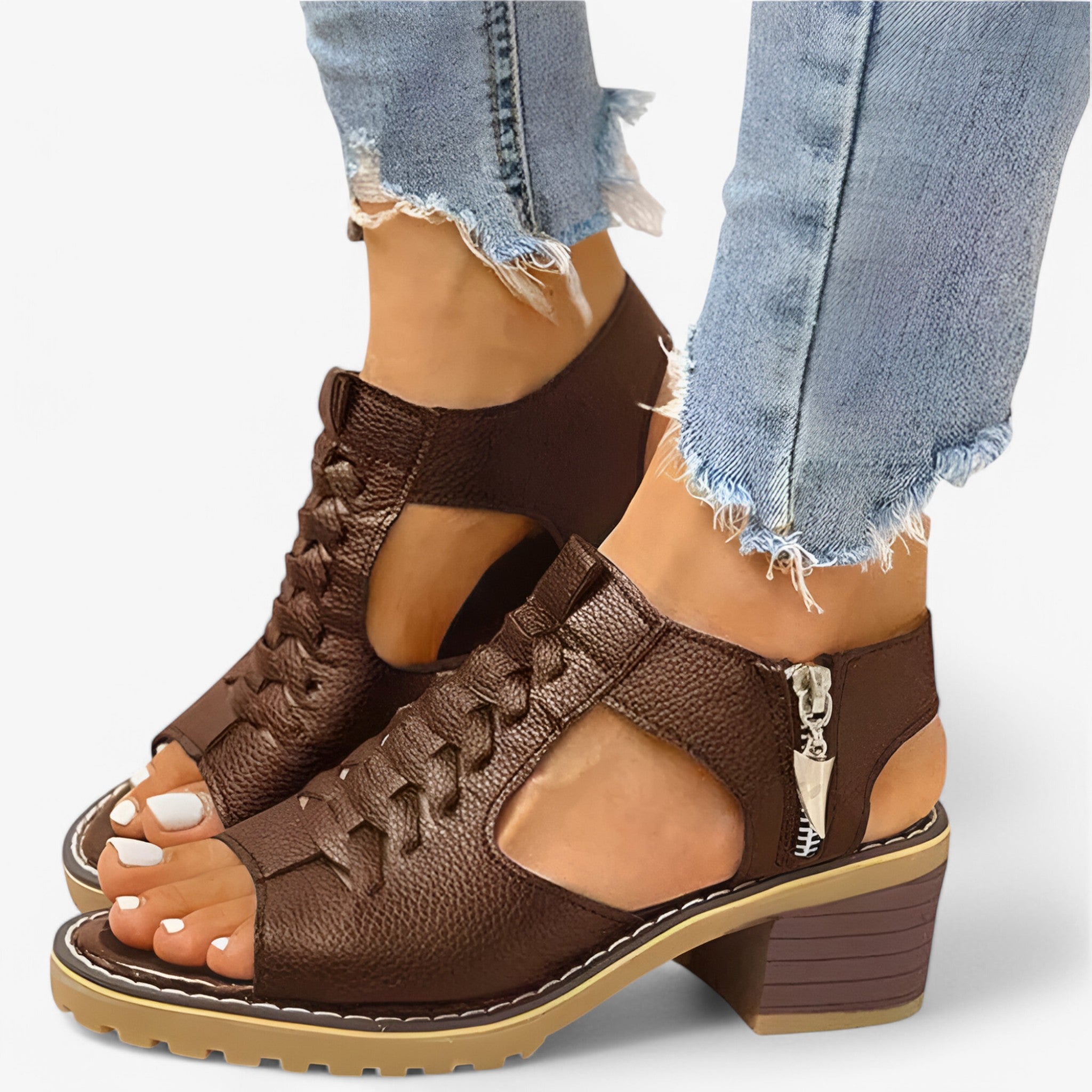 Sara | Sandaler til kvinder - Brun - women's fashion - {{ product_tags }