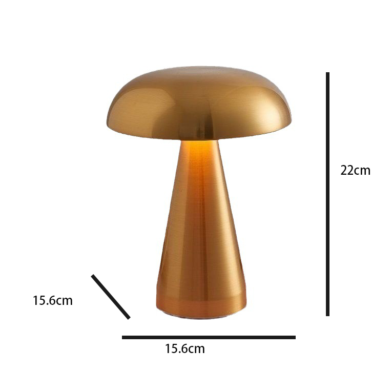 Reglo | Retro Genopladelig Bordlampe - Guld - gadgets - {{ product_tags }